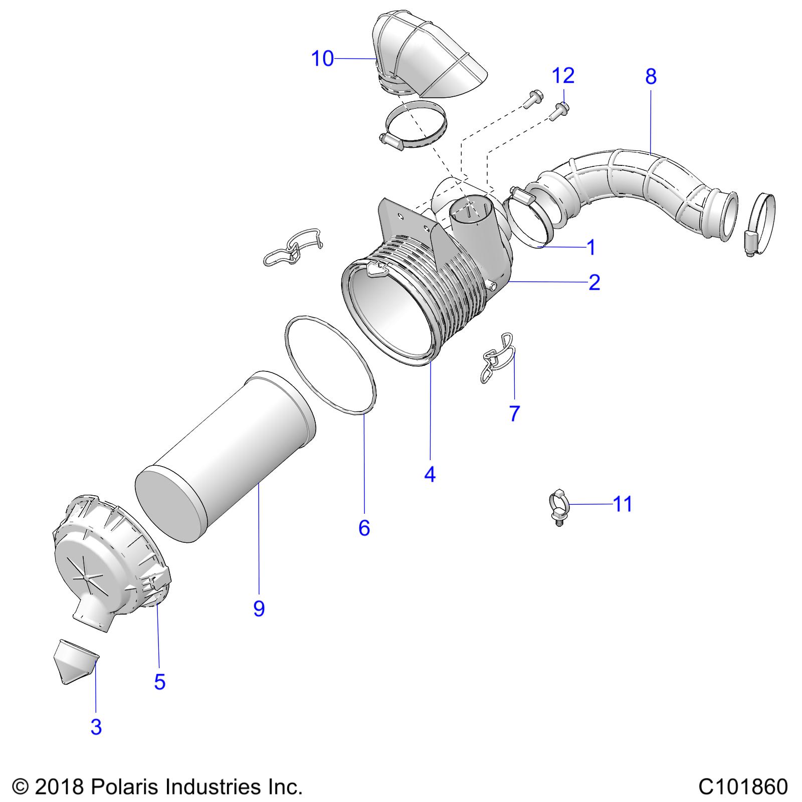 Foto diagrama Polaris que contem a peça 7518591