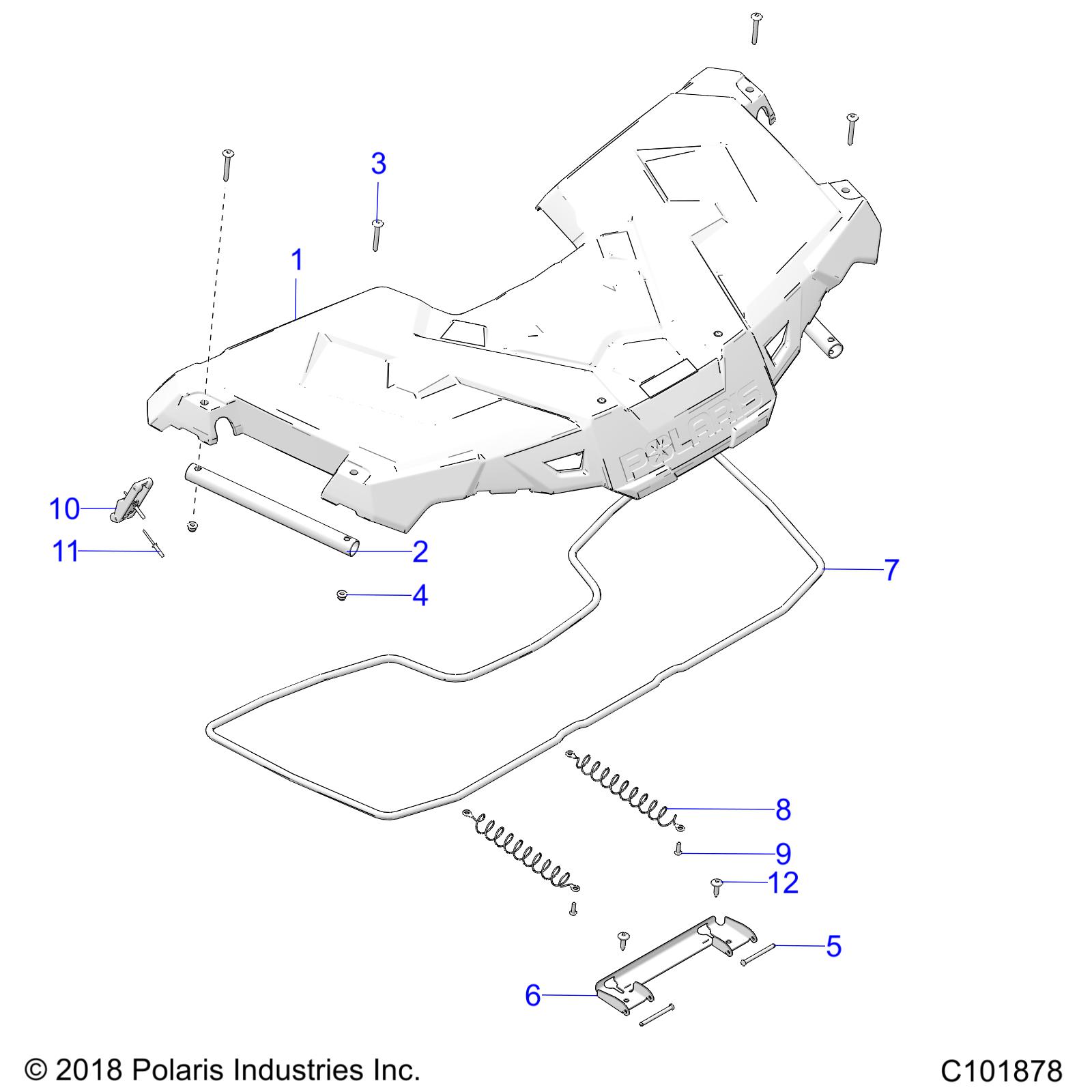 Foto diagrama Polaris que contem a peça 2635718-070