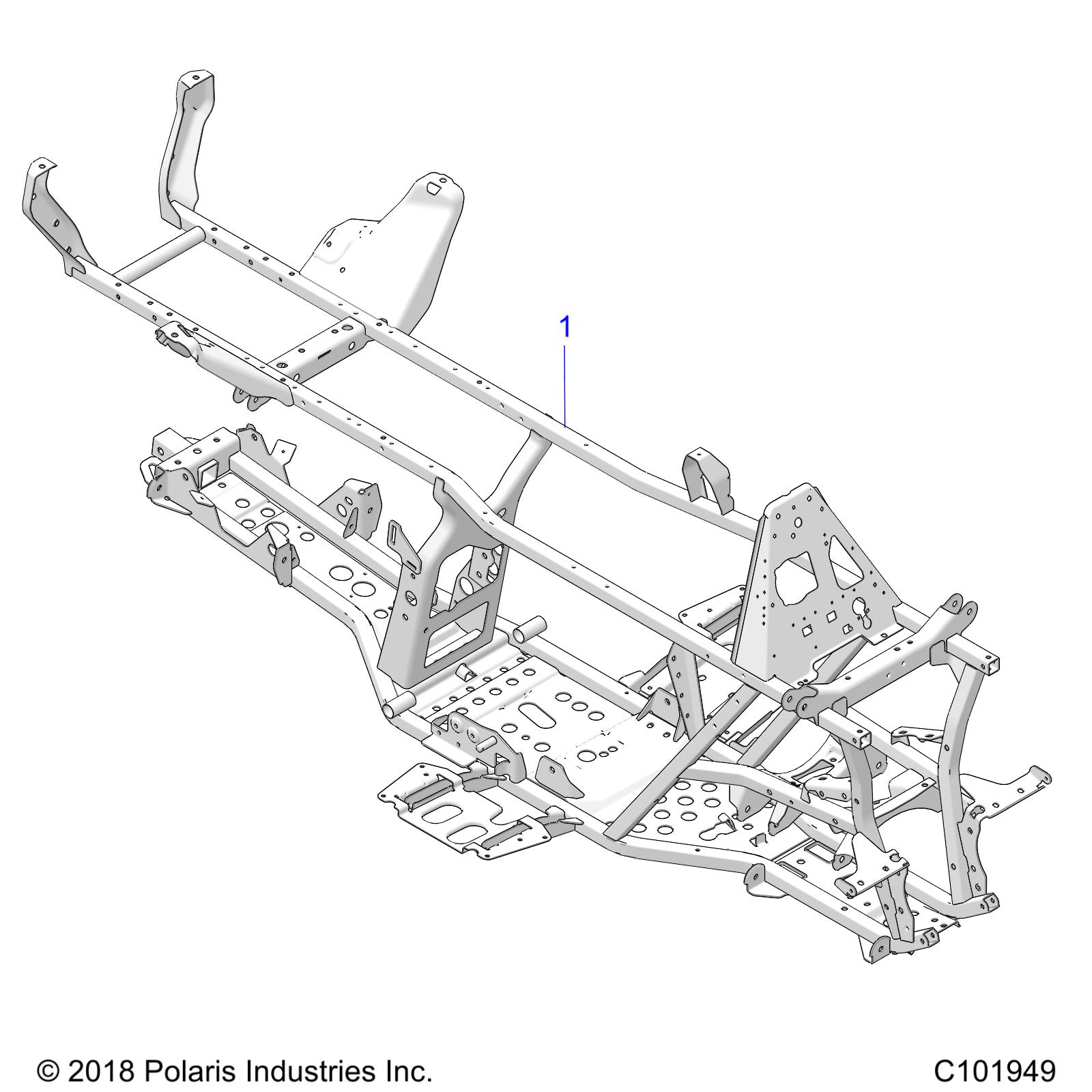 Part Number : 1024857-458 WELD-MAIN FRAME M.BLK