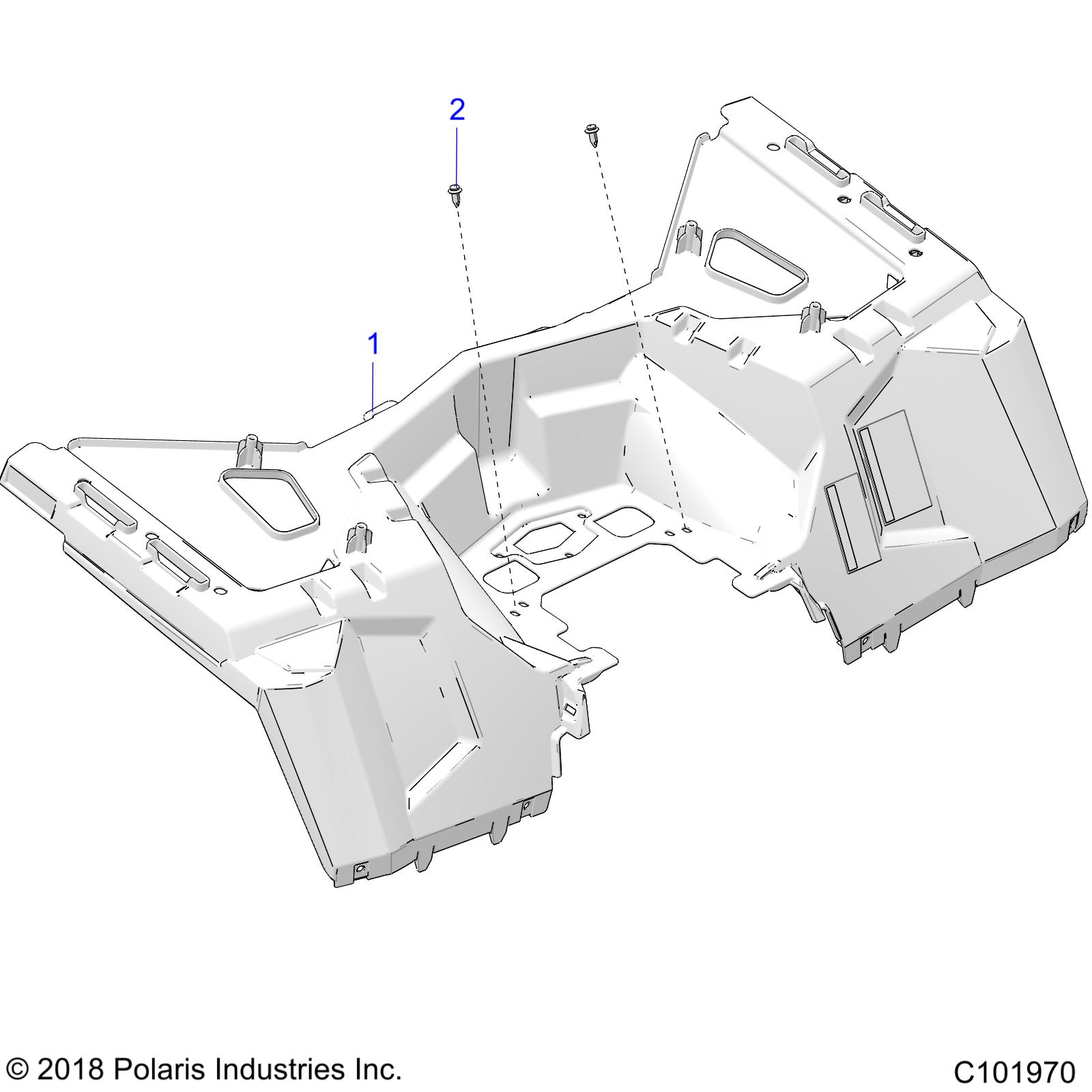 Part Number : 2636161-599 CAB ASSEMBLY  REAR  WHITE LIGH