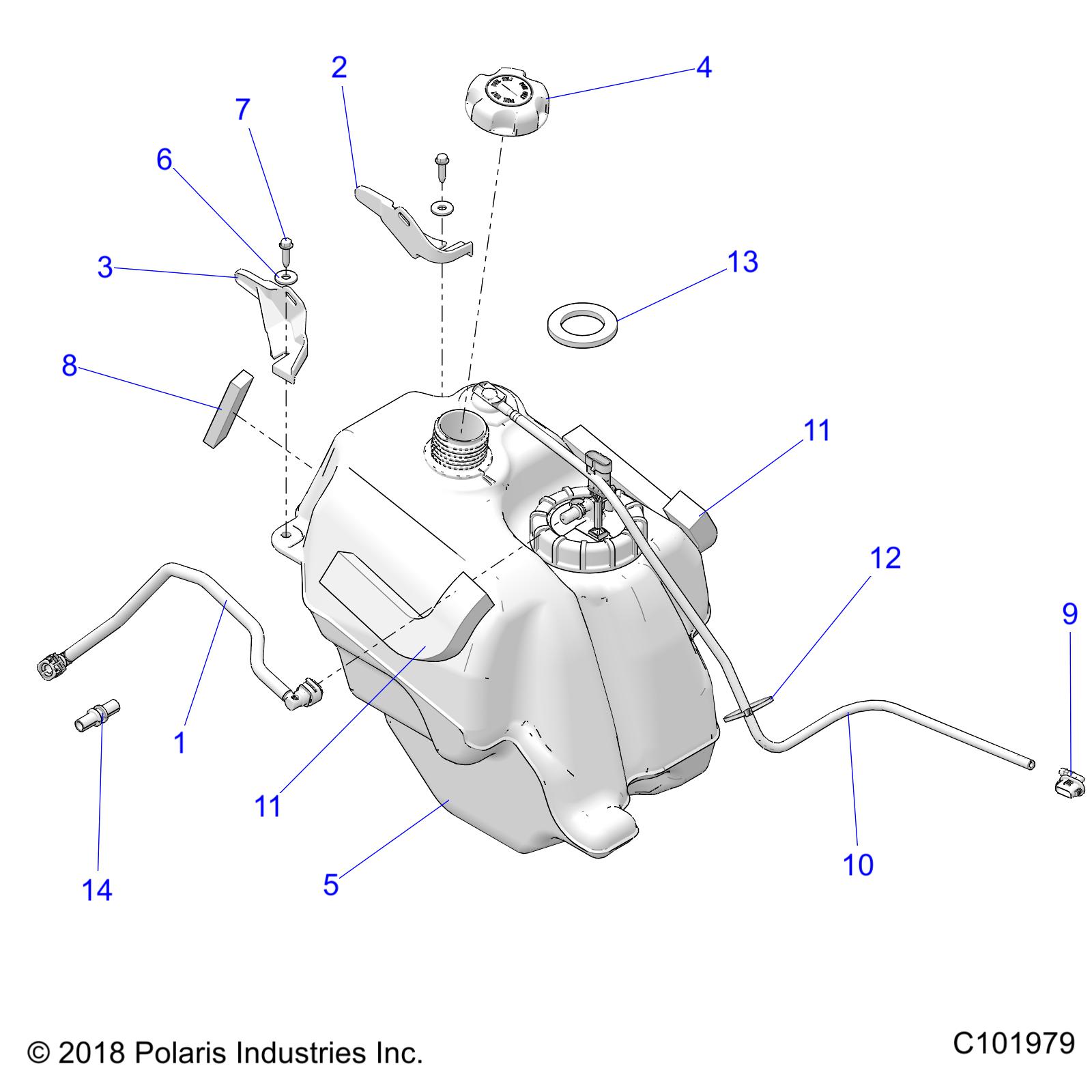 Part Number : 2522072 ASM-FUEL TANK 570 TRG