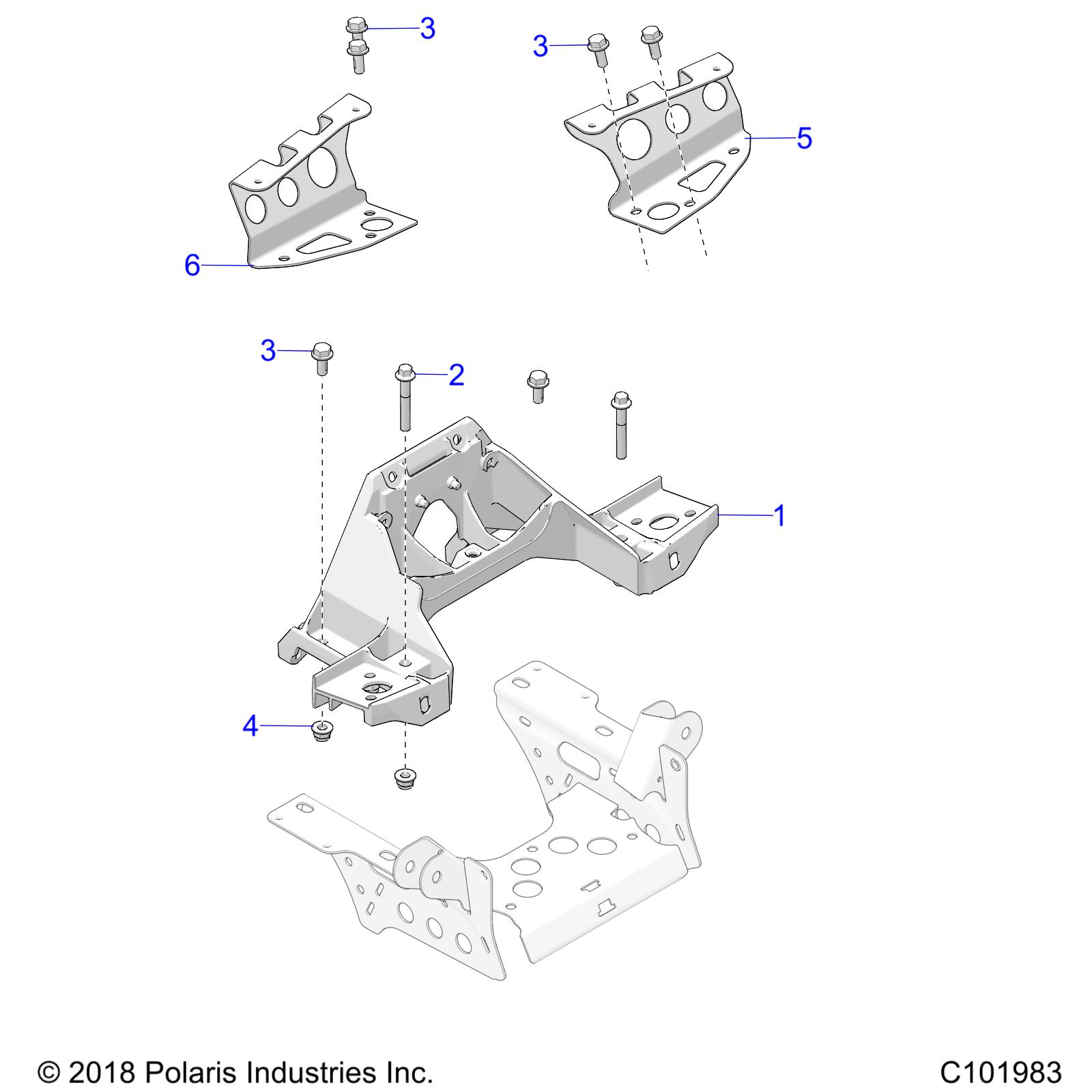 Part Number : 5263402-329 CAB SUPPORT BRACKET  FRONT  LE