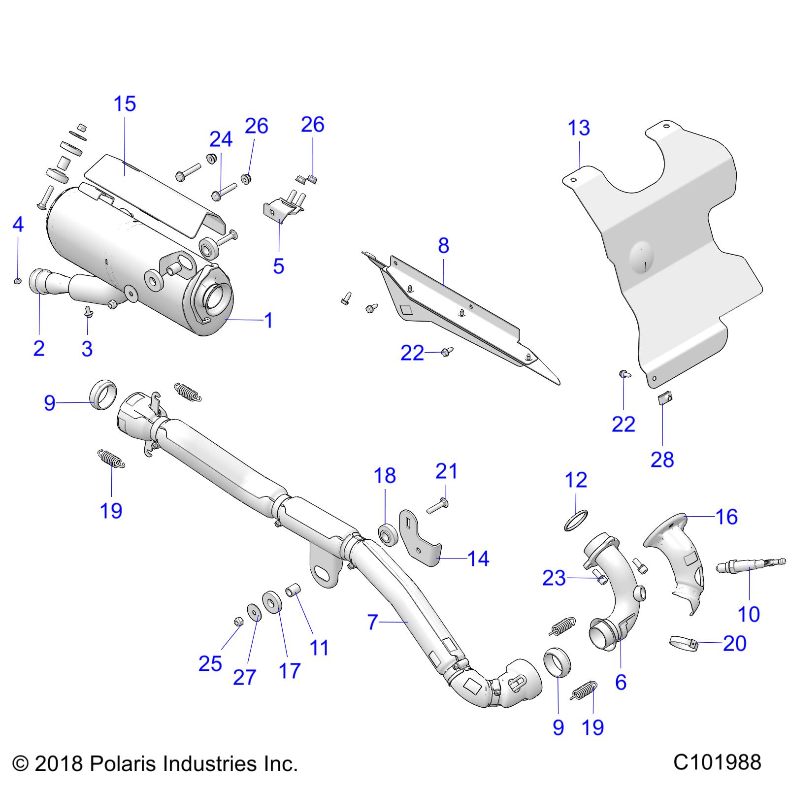 Foto diagrama Polaris que contem a peça 2637317