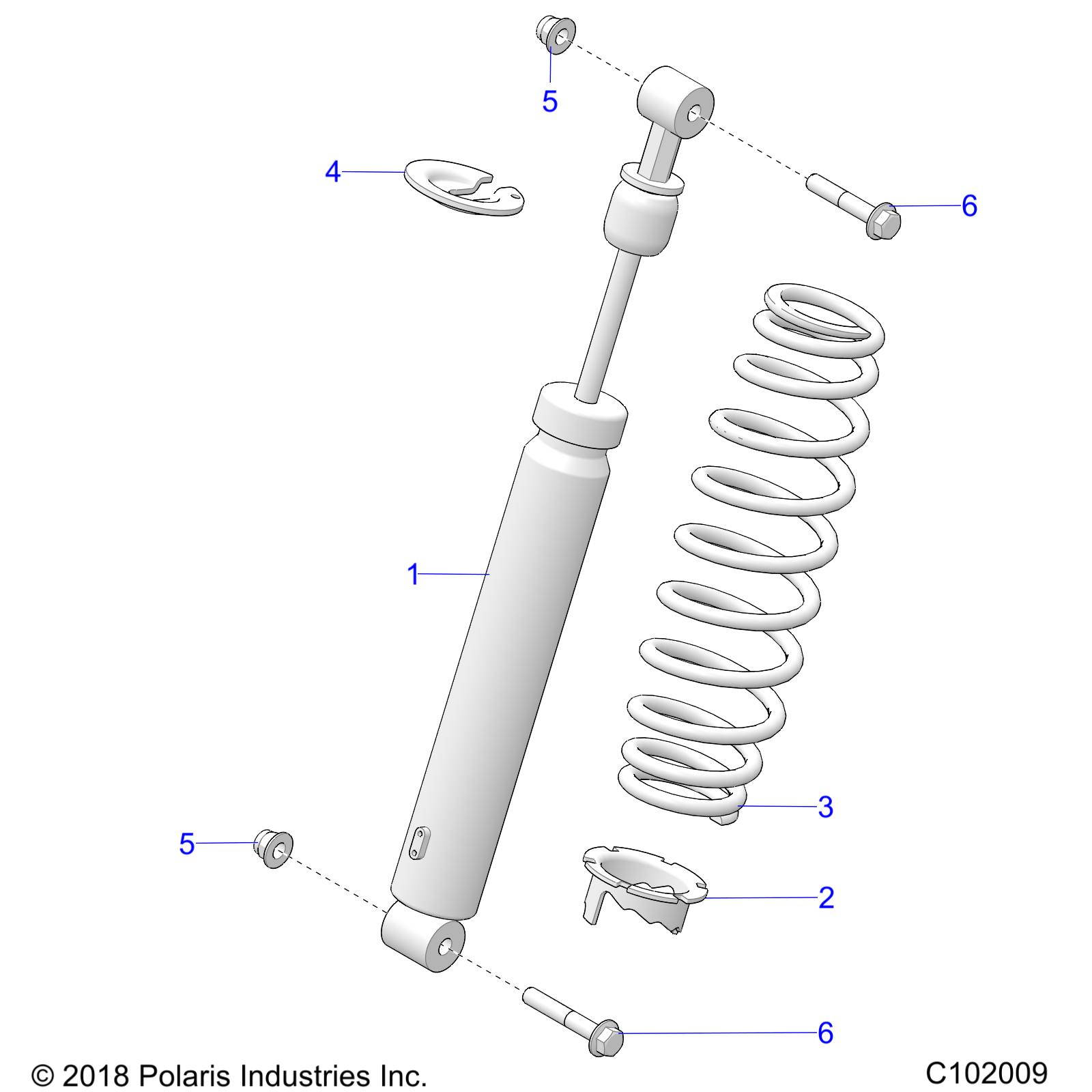 Foto diagrama Polaris que contem a peça 7044766-458