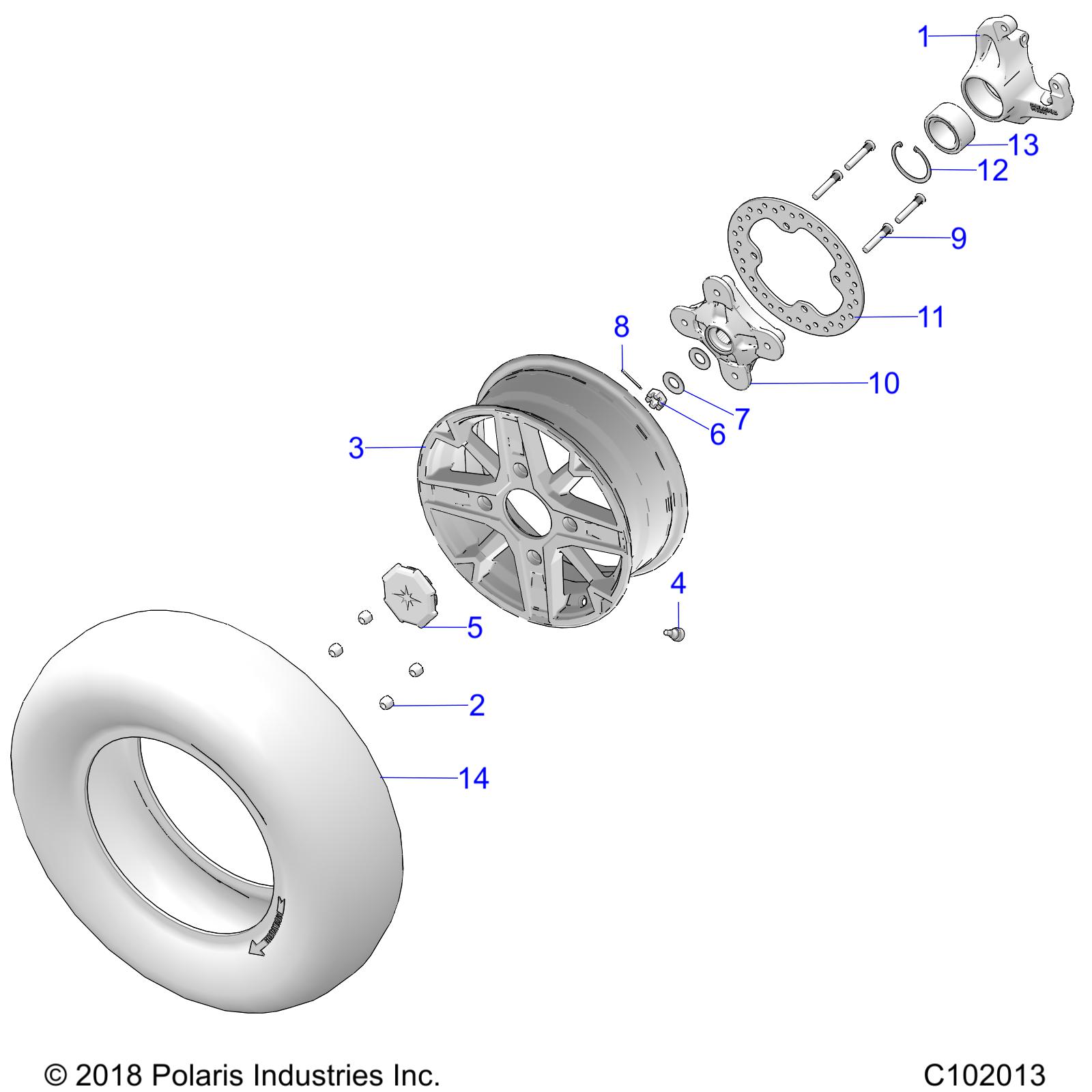 Part Number : 5417040 TIRE  27 X 9 -R14