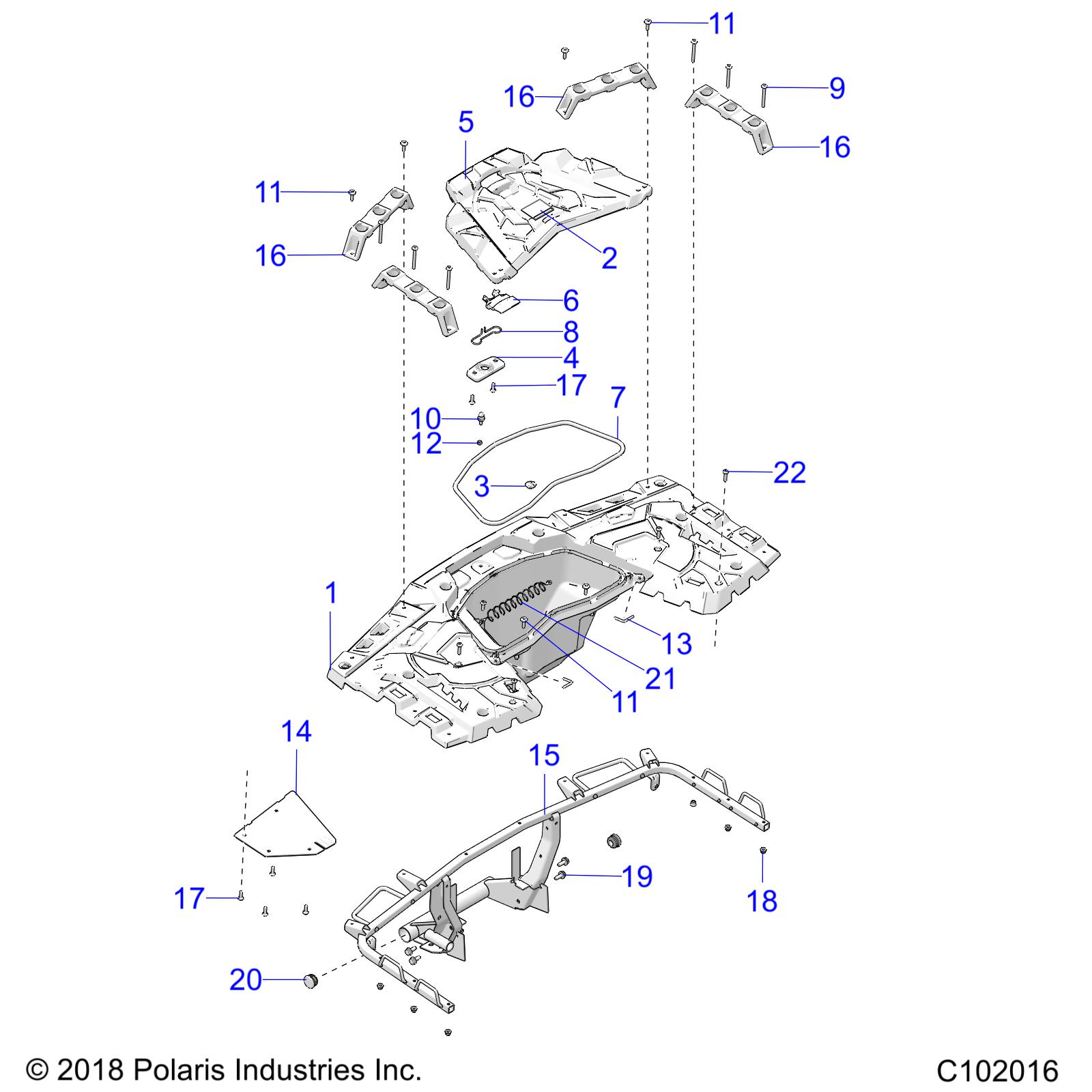 Part Number : 5455814-070 REAR RACK  GLOSS BLACK