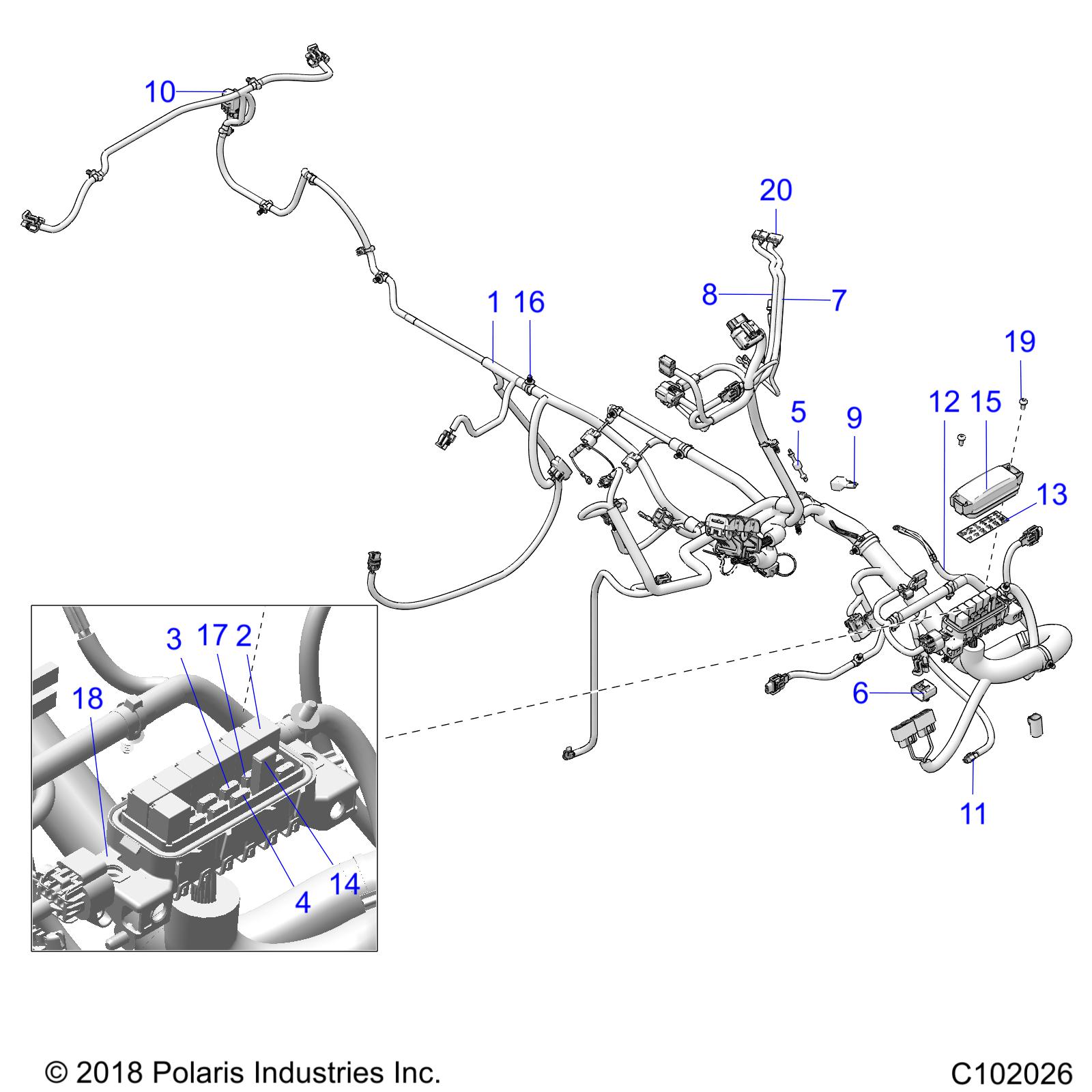 Part Number : 2414918 MAIN HARNESS  SPXP ETC