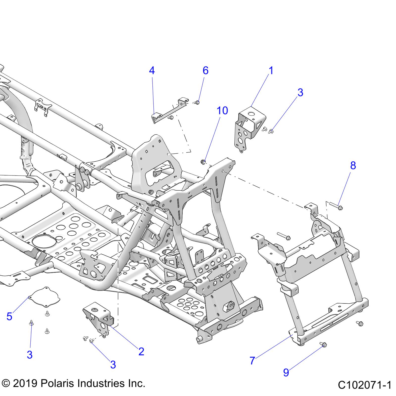 Foto diagrama Polaris que contem a peça 5267671