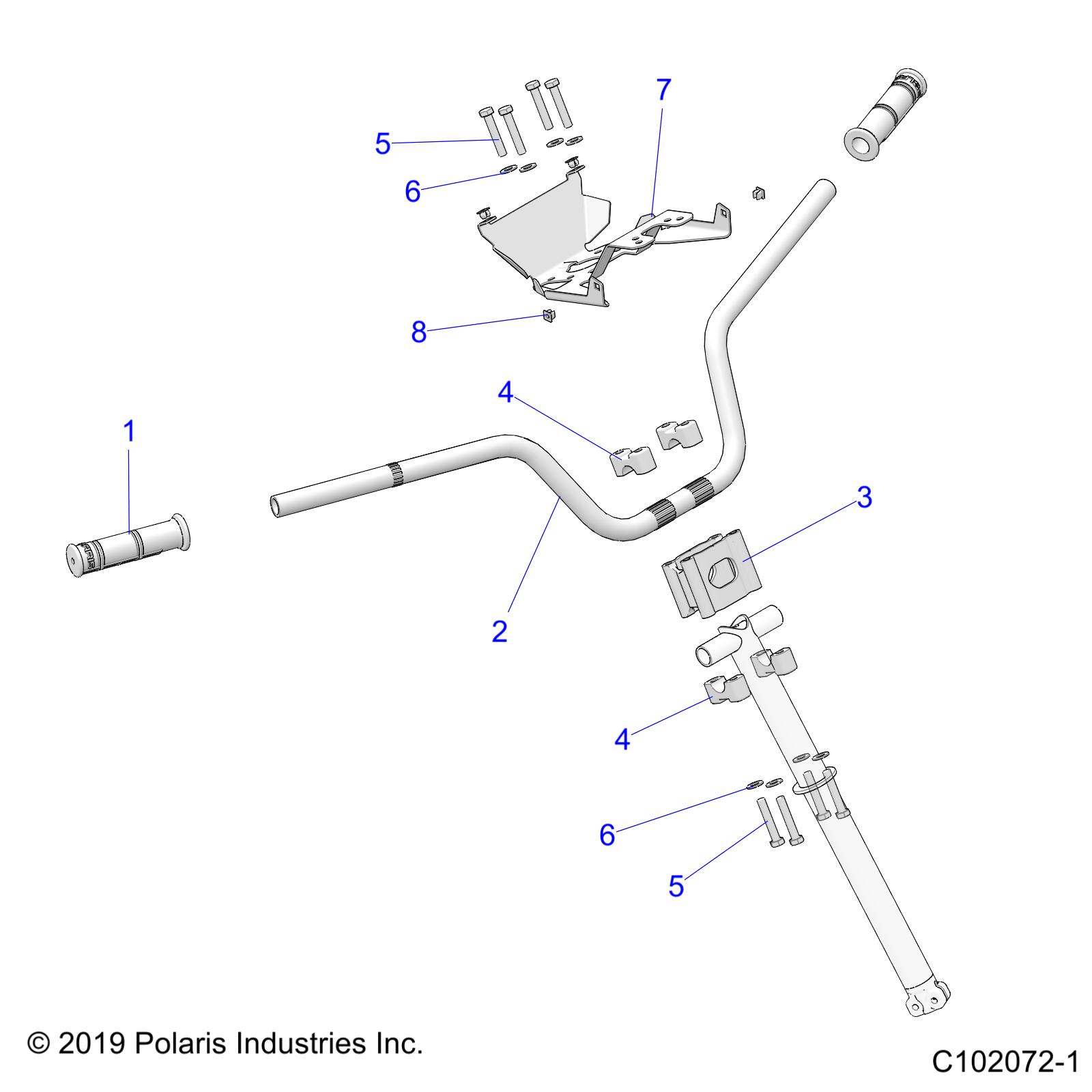 Foto diagrama Polaris que contem a peça 5631311