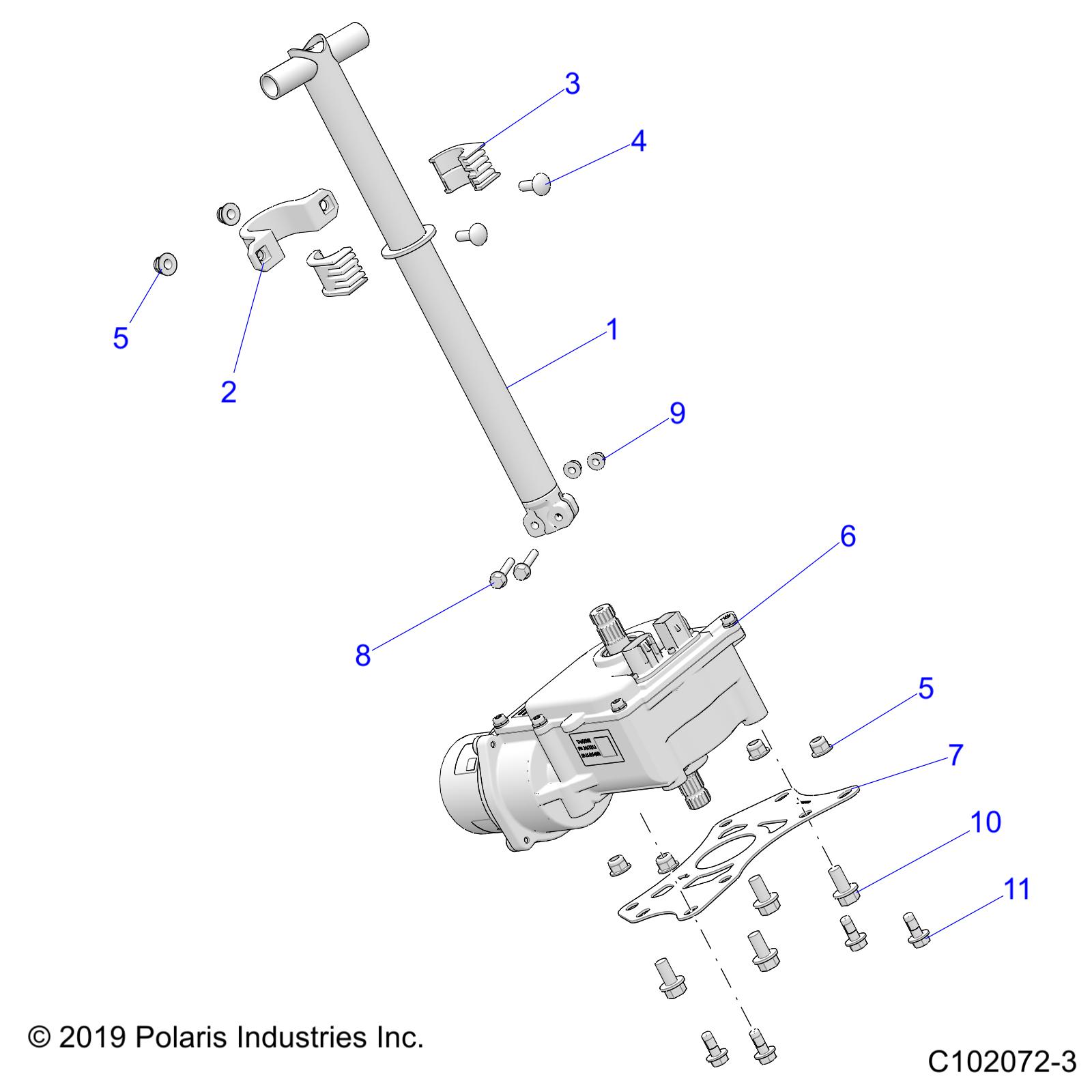 Foto diagrama Polaris que contem a peça 7518558