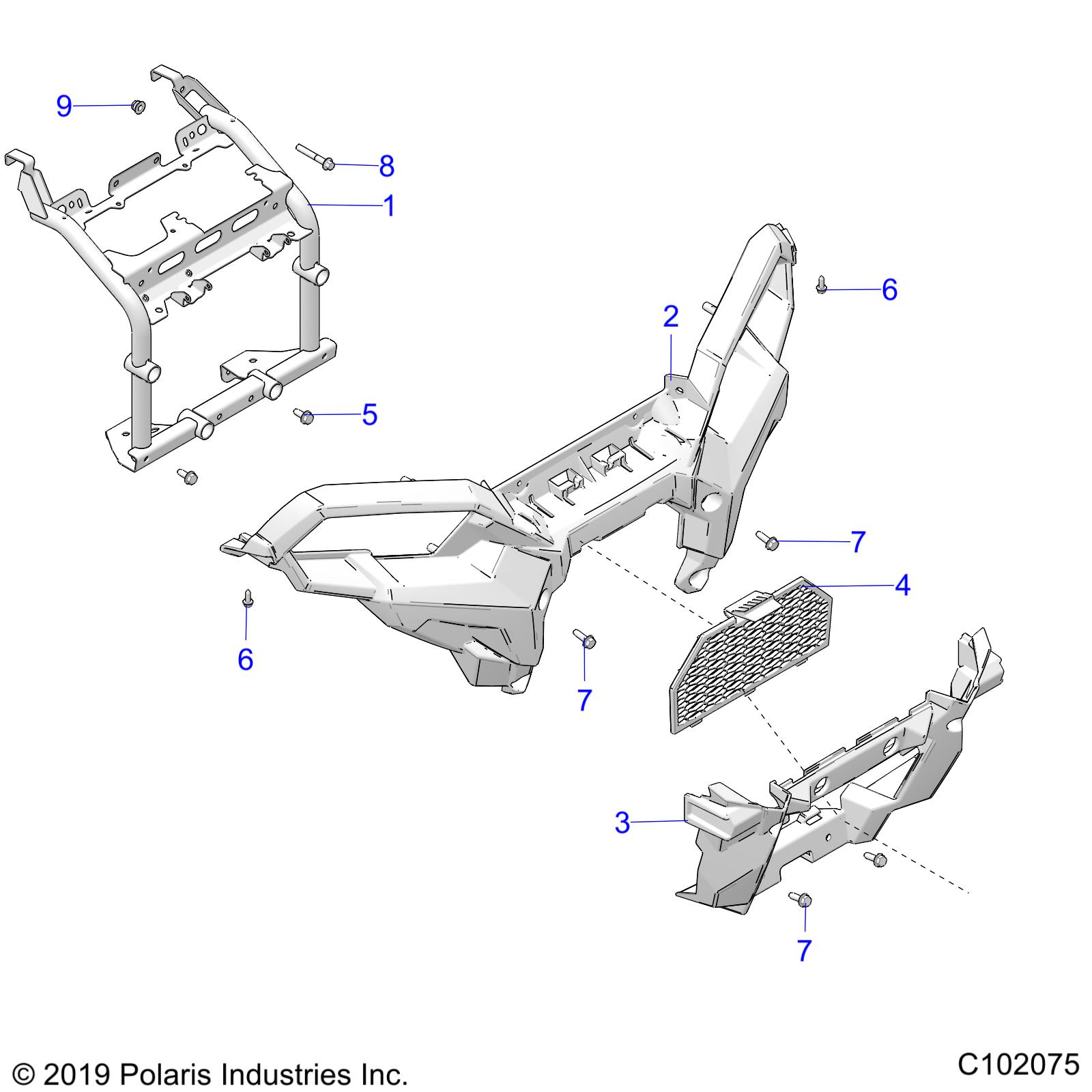 Foto diagrama Polaris que contem a peça 5454266-070