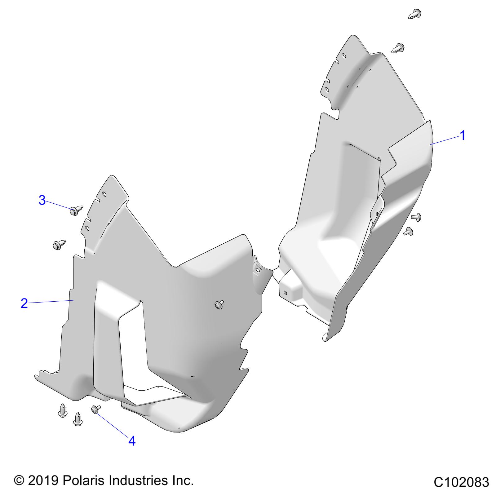 Part Number : 5455505-070 GUARD-MUD FRONT LH BLK