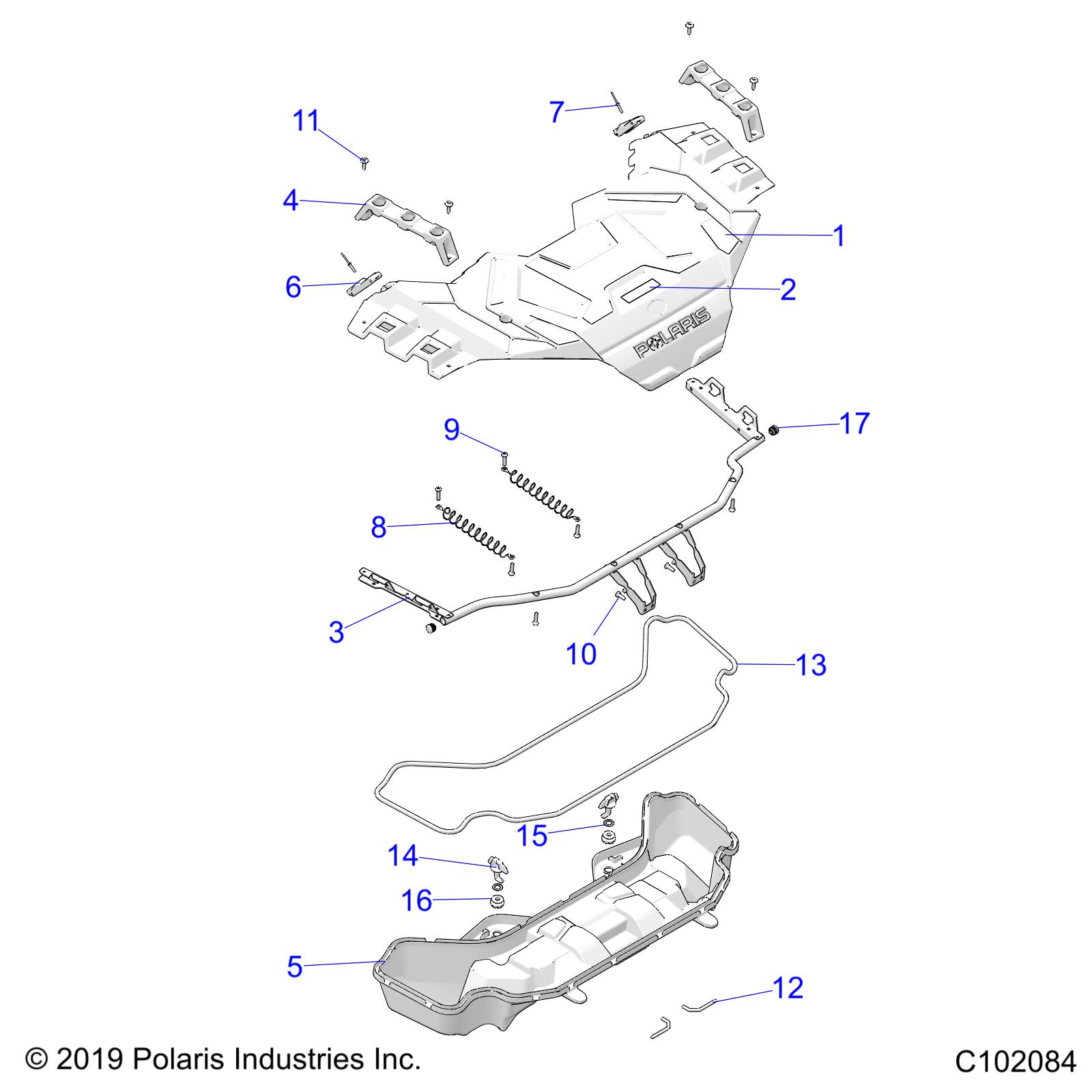 Part Number : 1022750-067 RACK SUPPORT WELD  FRONT  GS B