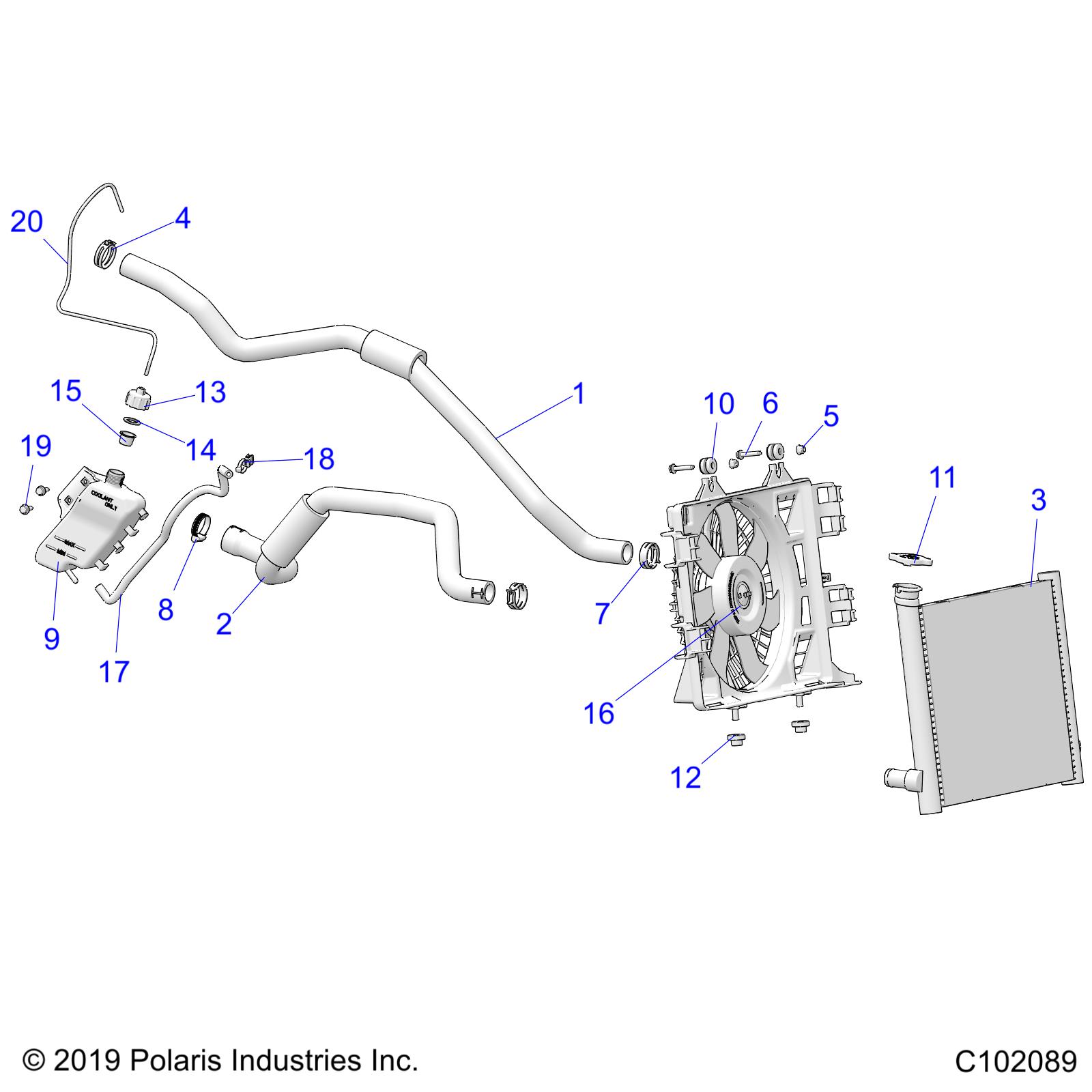 Part Number : 5416686 HOSE-RADIATOR ENGINE IN 25MM