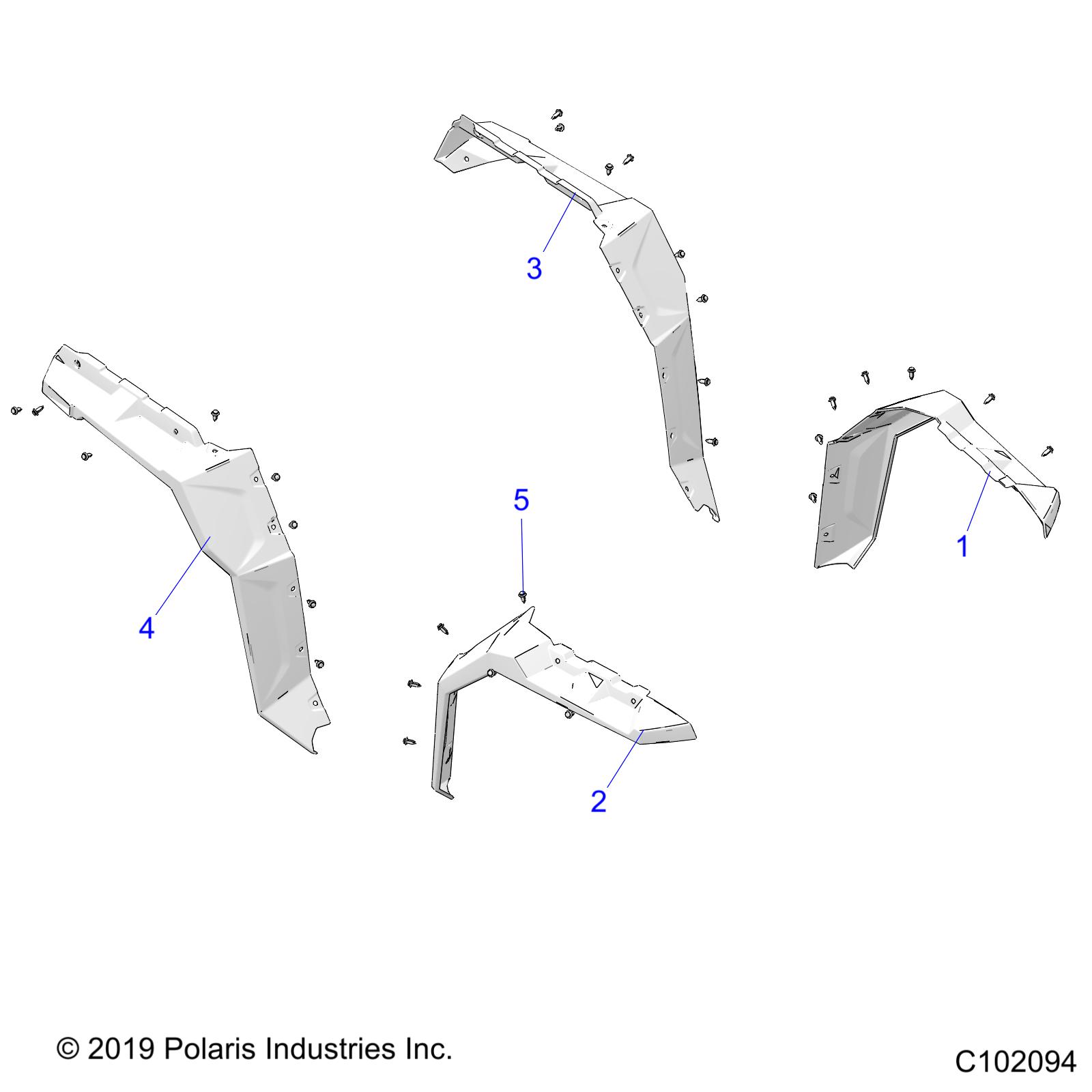 Foto diagrama Polaris que contem a peça 5455502-070