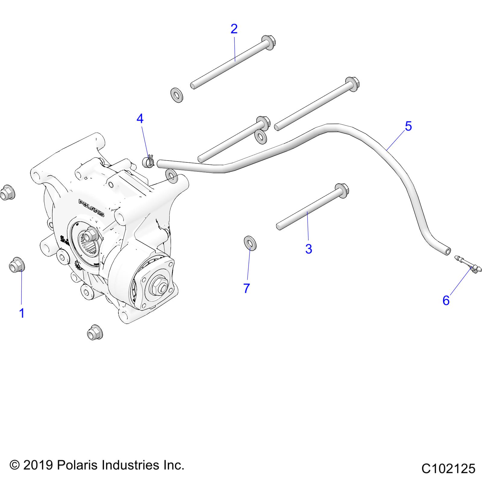 Foto diagrama Polaris que contem a peça 7518696