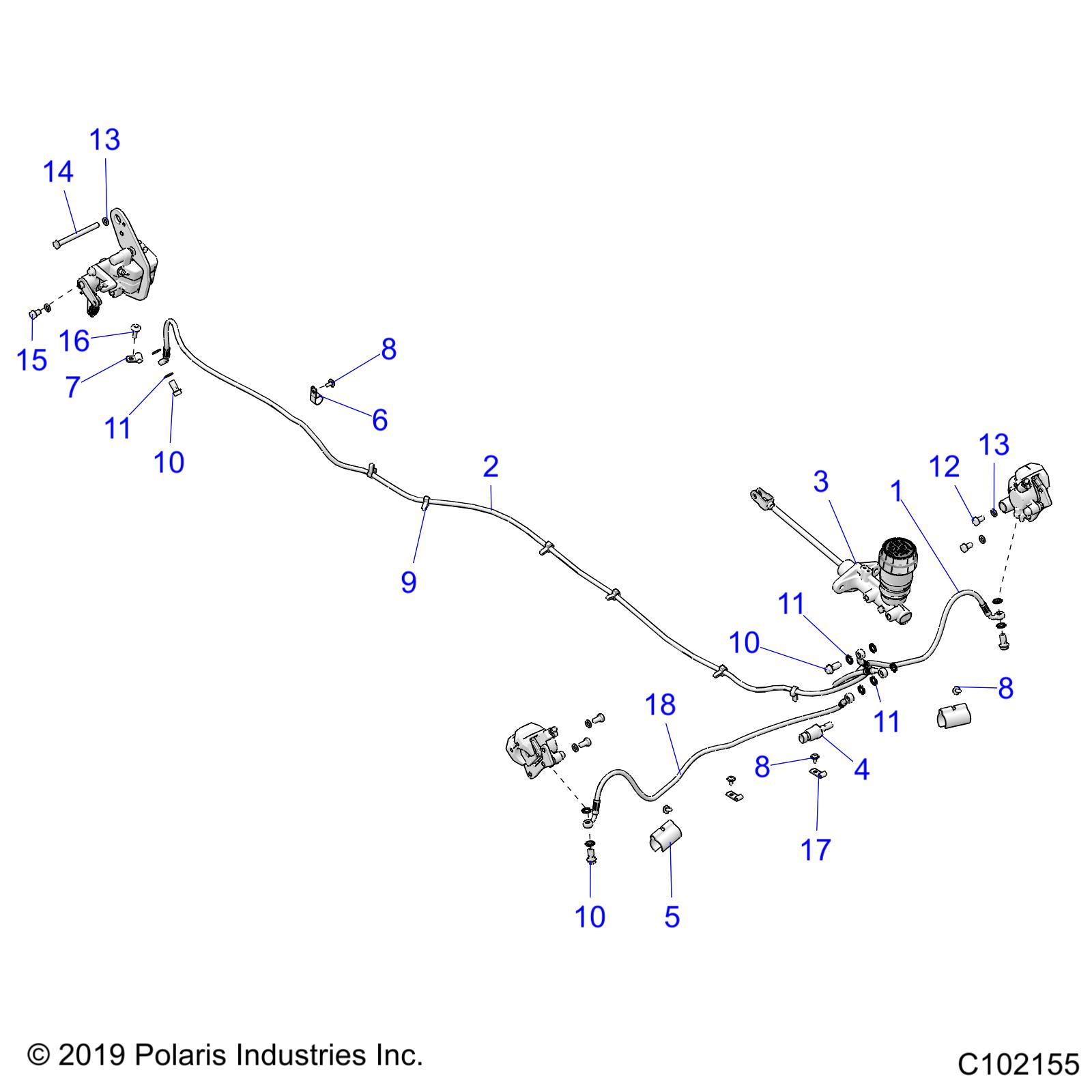 Foto diagrama Polaris que contem a peça 4014262