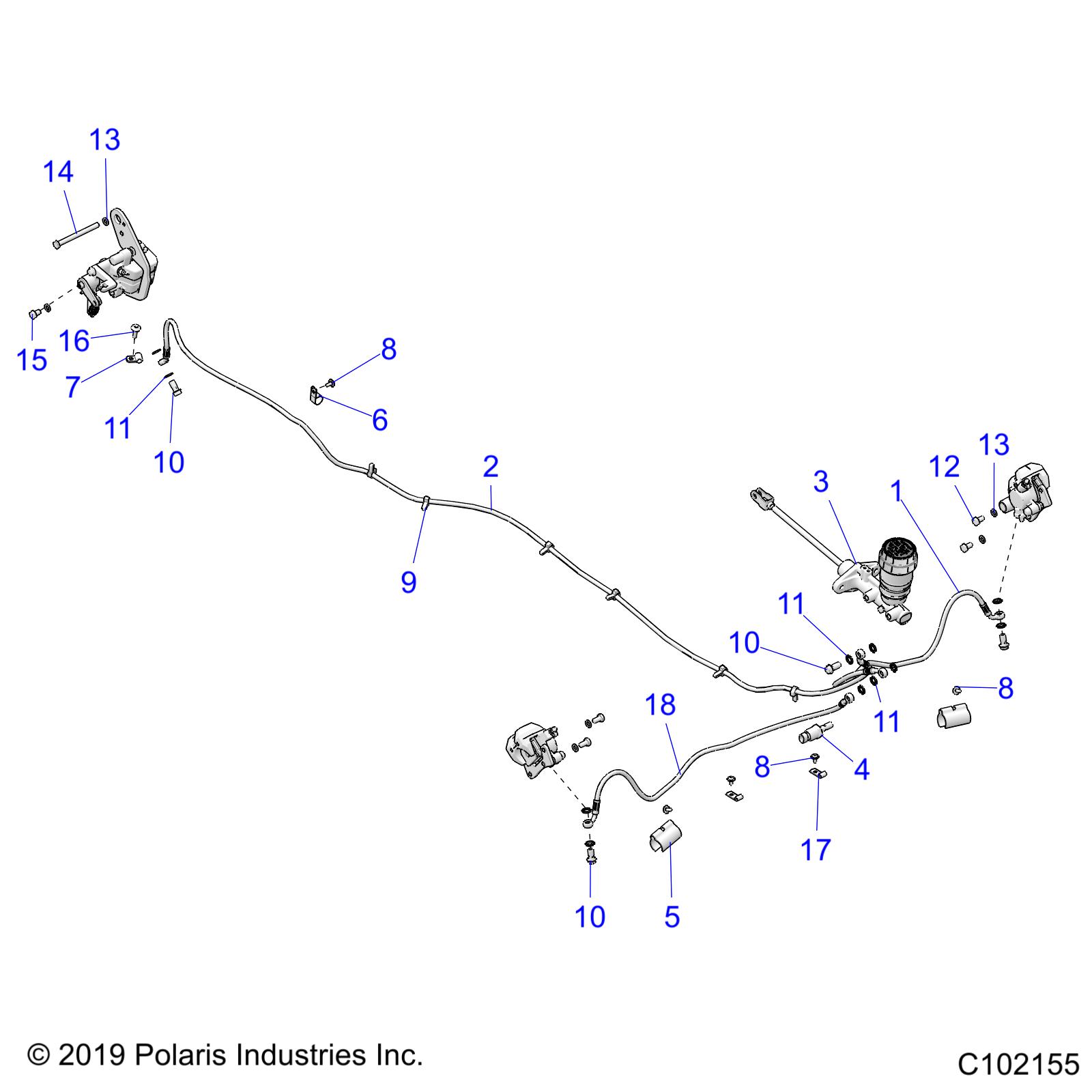 Foto diagrama Polaris que contem a peça 5413212