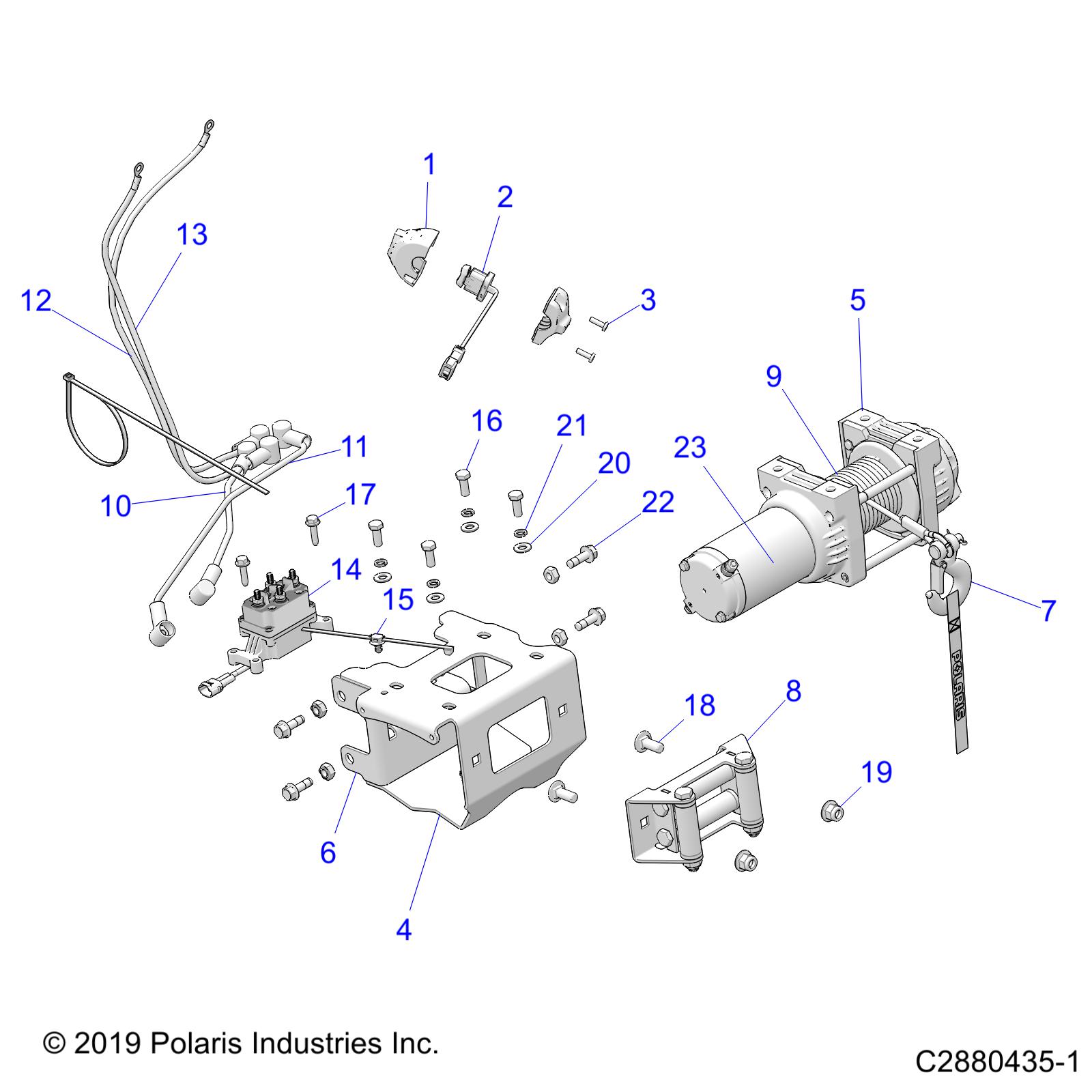 Part Number : 2205638 ASM-POLARIS 2.5 WINCH XP