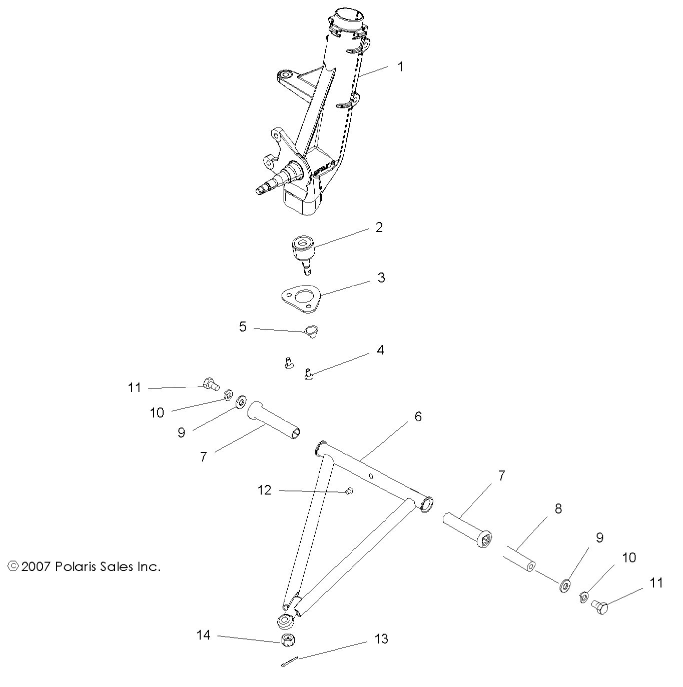 Foto diagrama Polaris que contem a peça 2202279