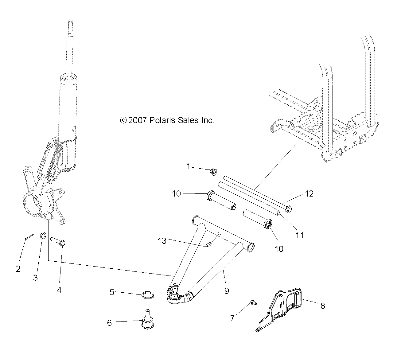 Part Number : 1542327-067 WELD-A-ARM 4X4 LH BLK