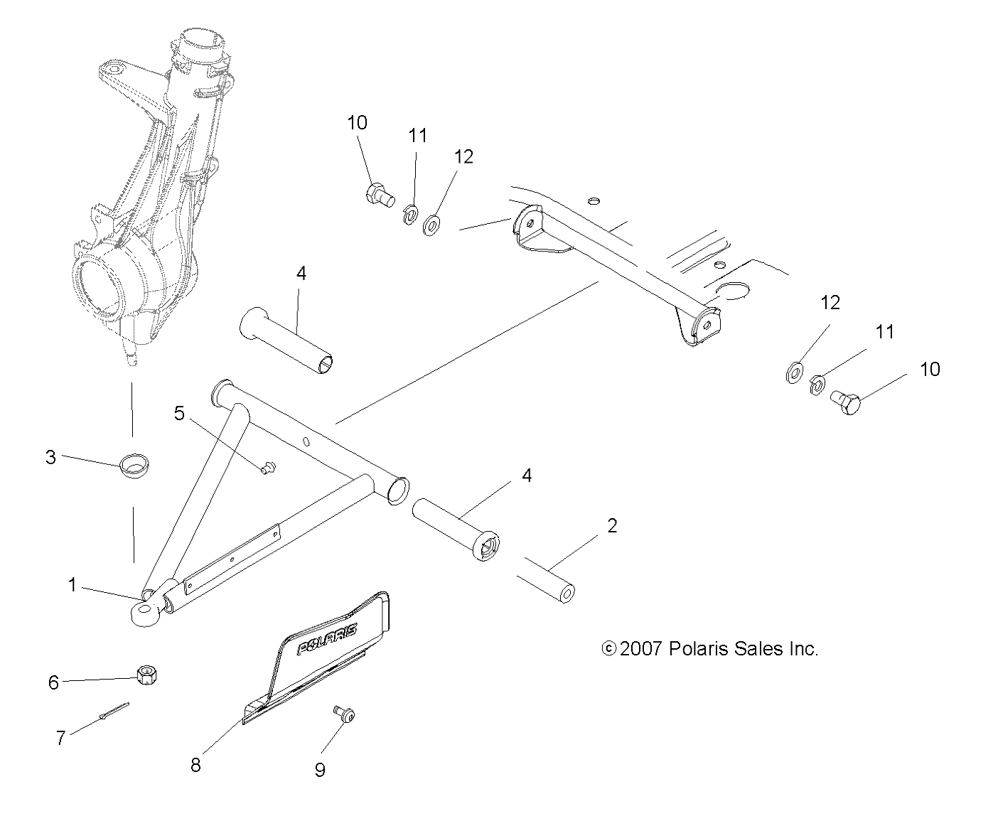 Foto diagrama Polaris que contem a peça 2202865