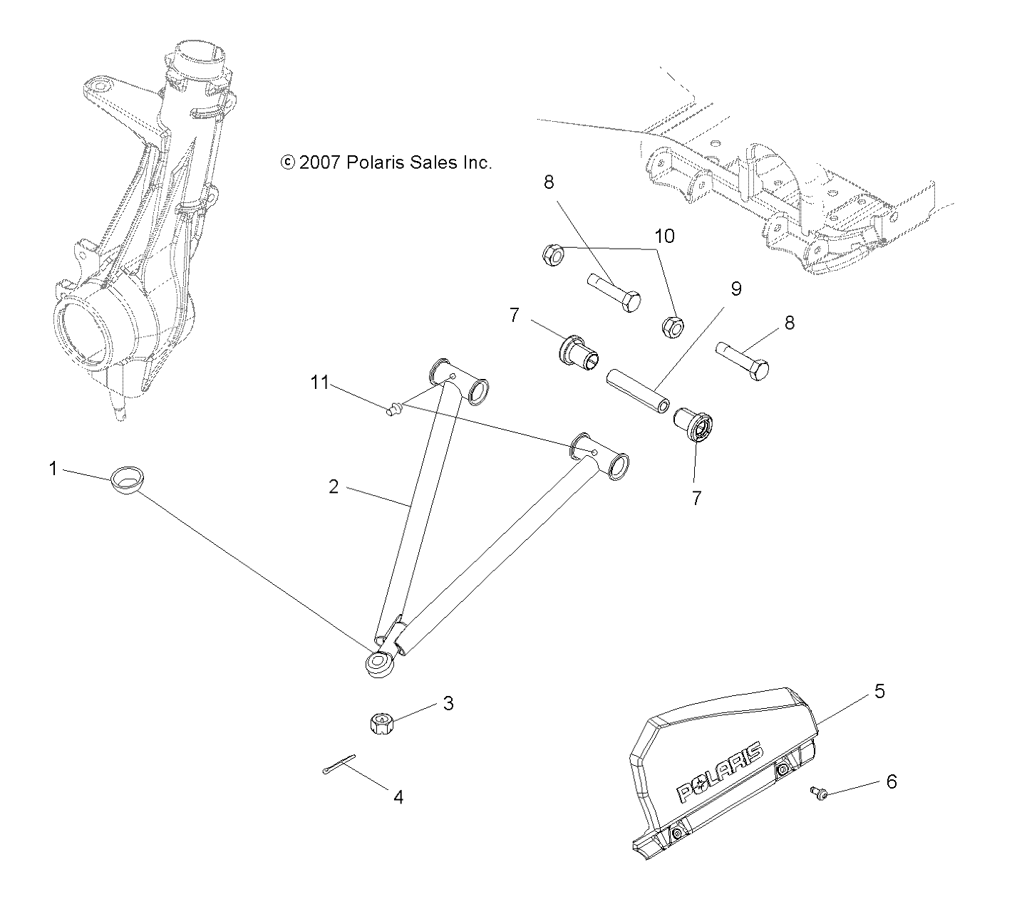 Foto diagrama Polaris que contem a peça 5134882