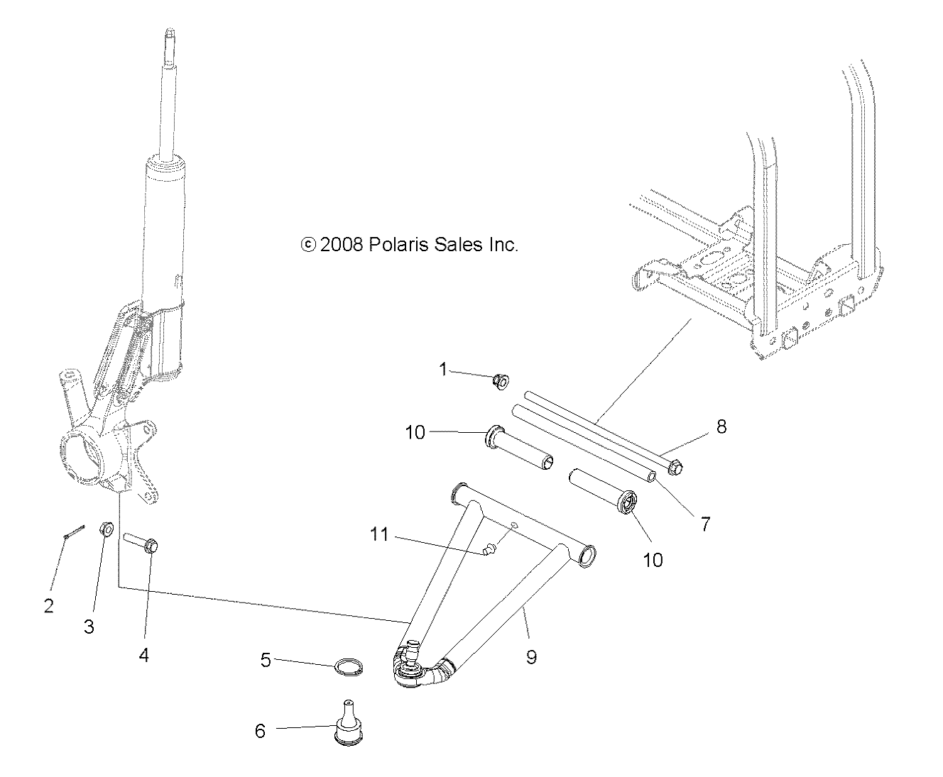 Foto diagrama Polaris que contem a peça 5134926