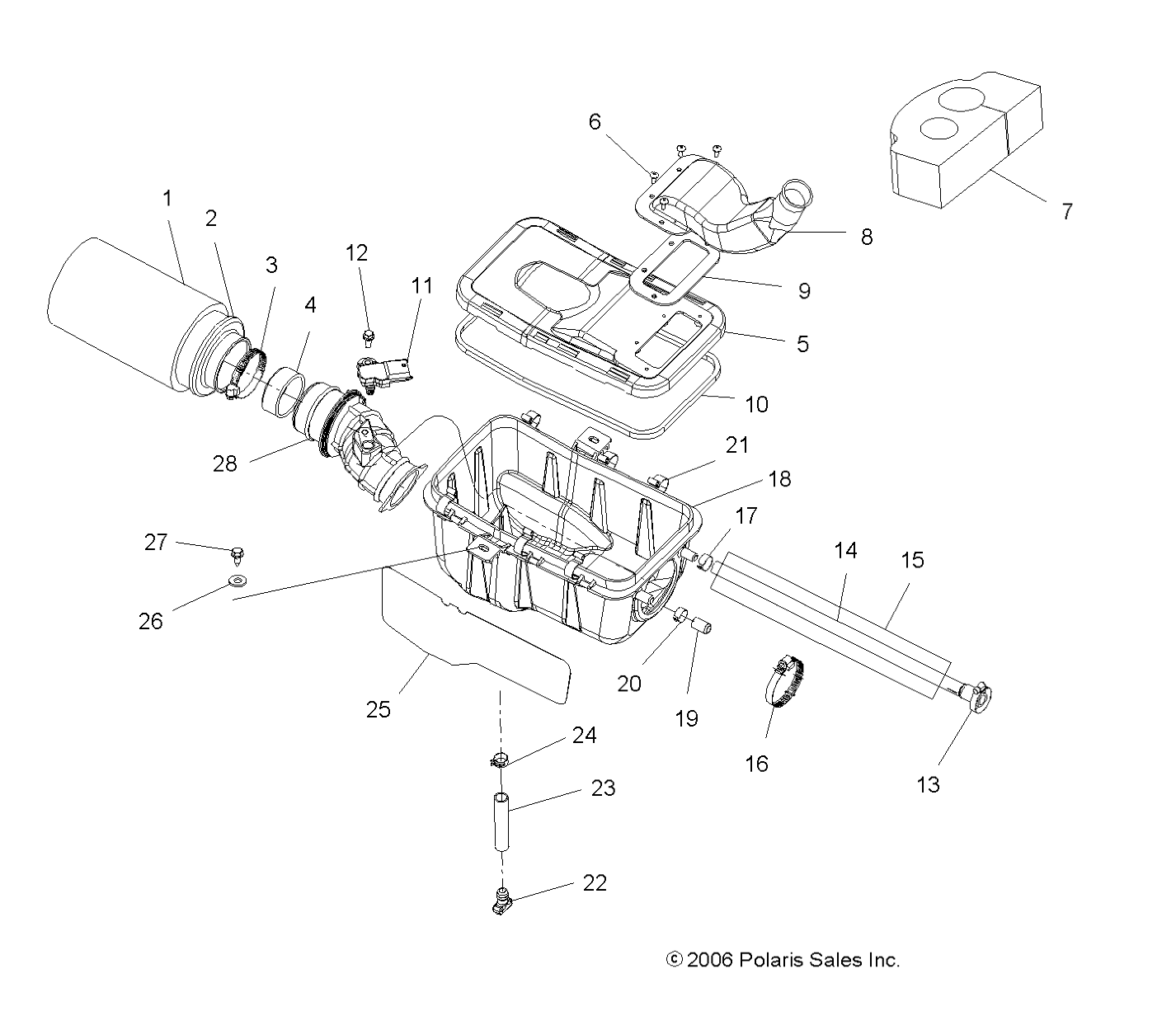 Foto diagrama Polaris que contem a peça 5812775
