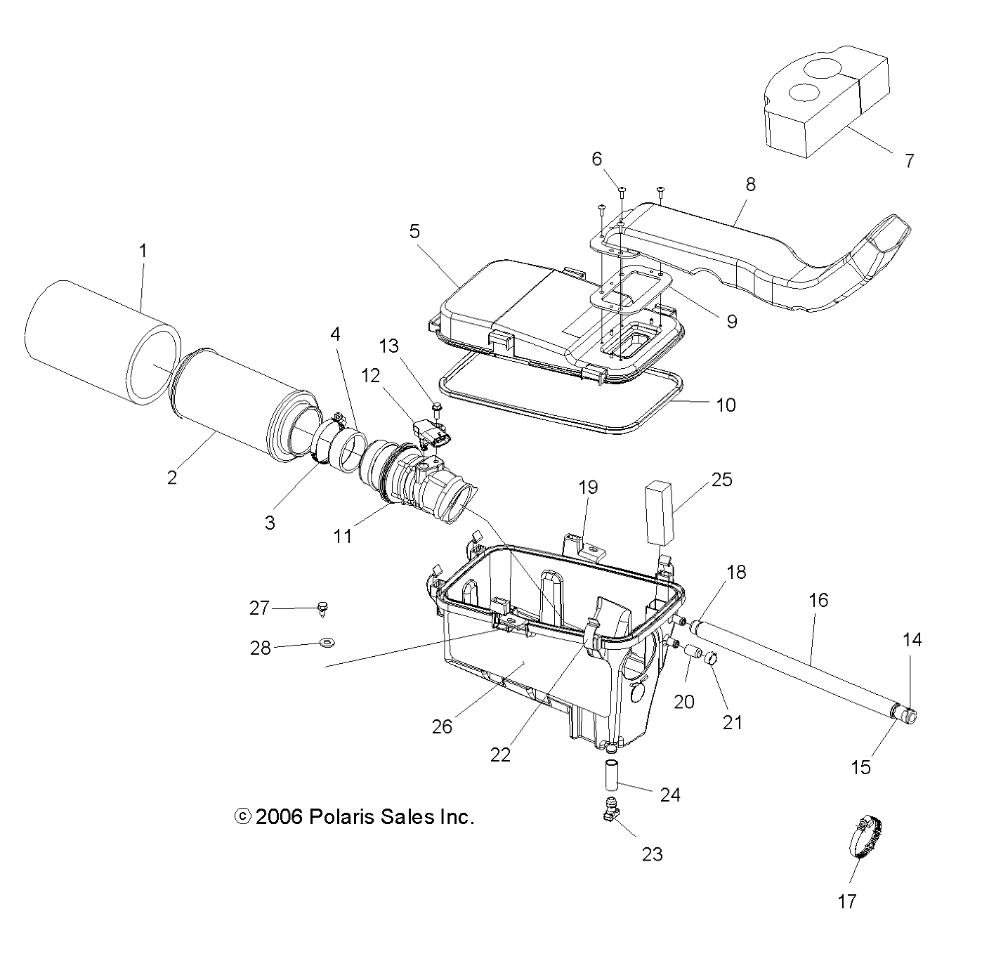 Part Number : 5435981 4 STROKE AIR INTAKE BOX