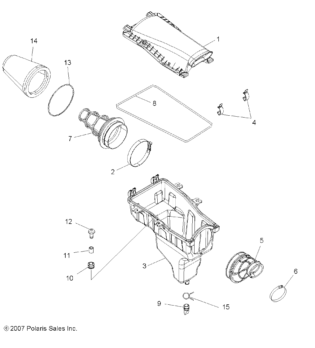 Foto diagrama Polaris que contem a peça 5412961