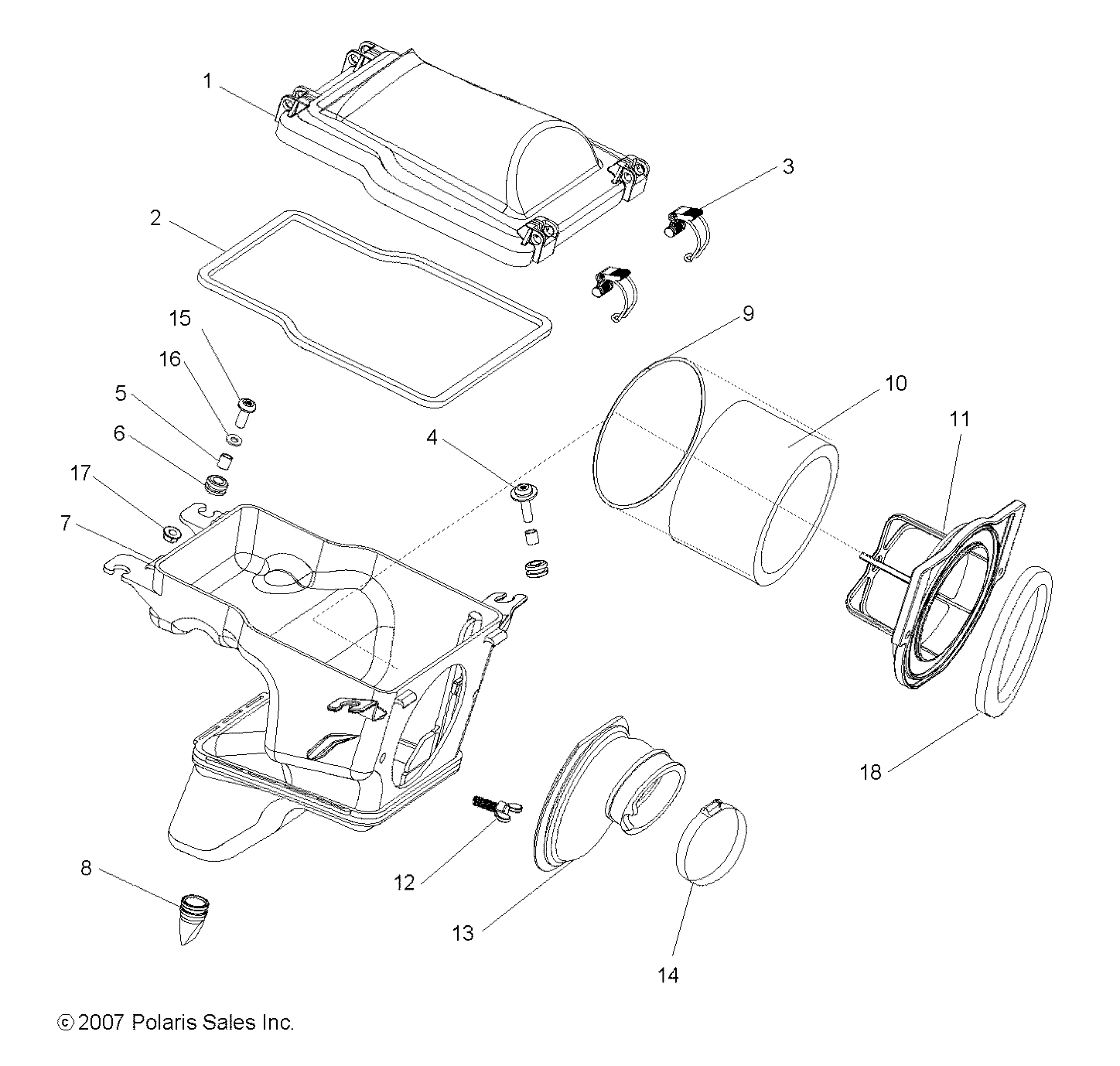 Part Number : 2520863 AIRBOX FILTER