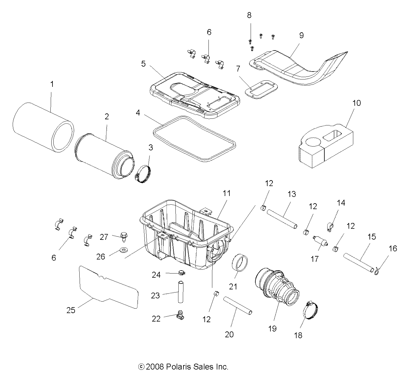 Part Number : 5413614 AIRBOX TO SPEED LIMITER BOOT