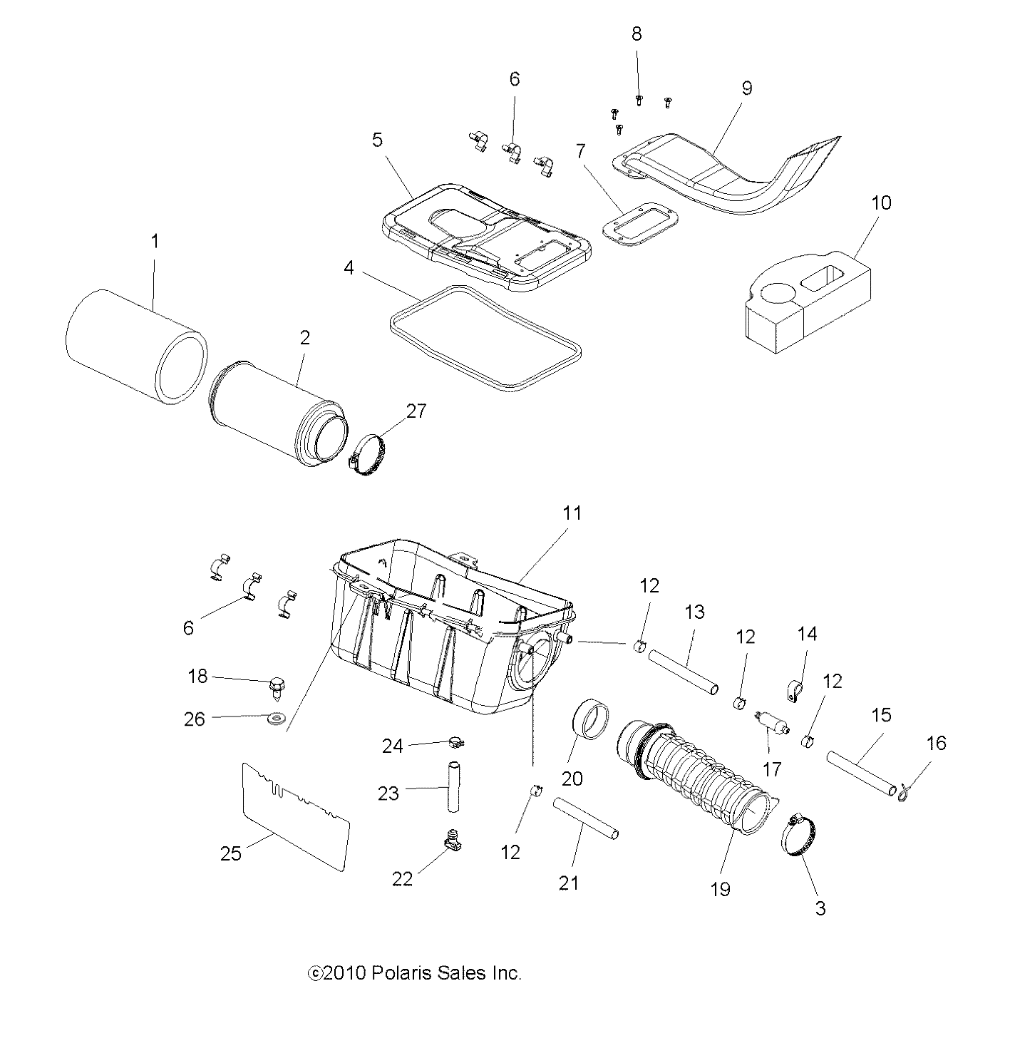 Part Number : 5438552 AIR INTAKE BOX  SPORTSMAN