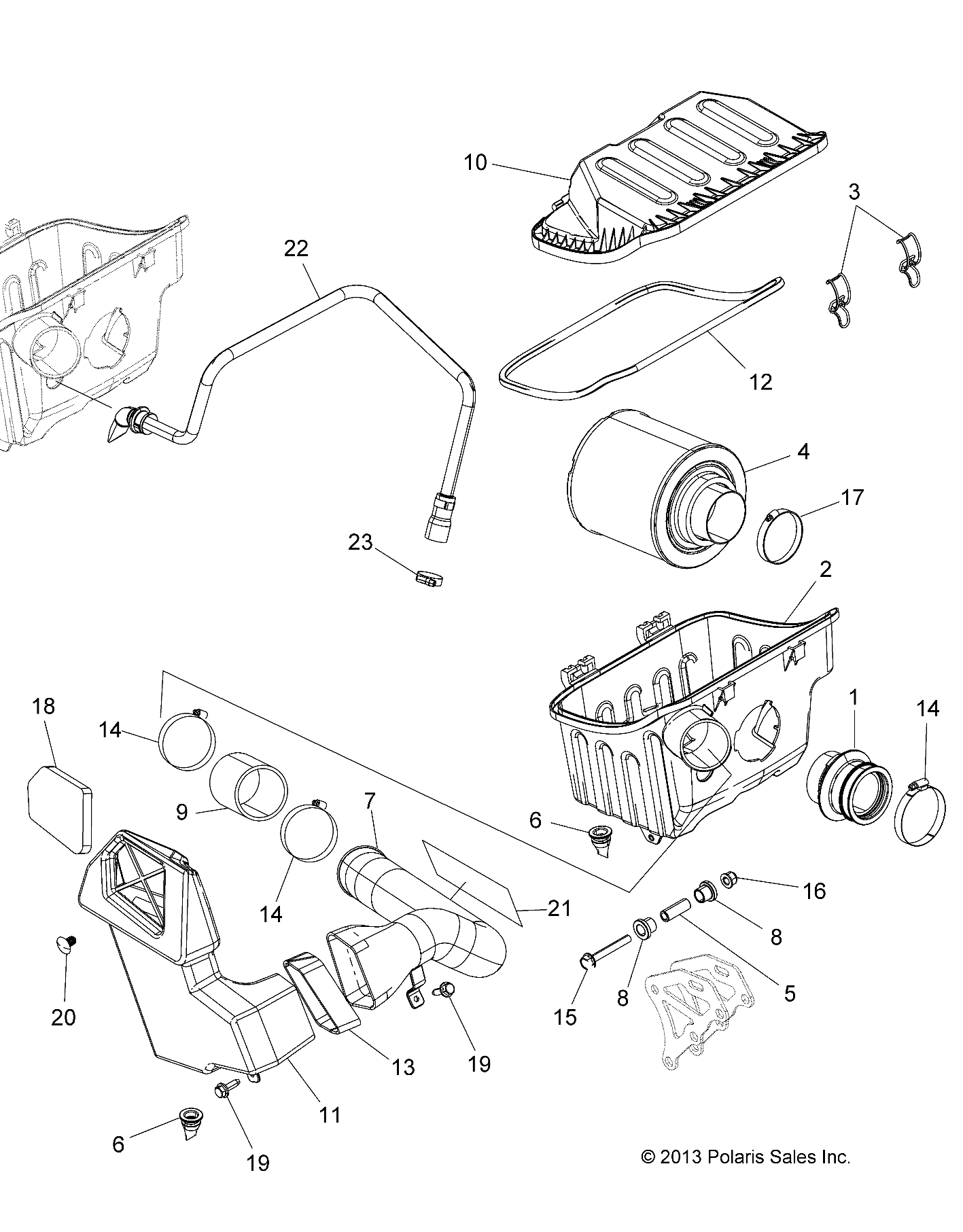 Part Number : 5452665 ENGINE INTAKE DUCT