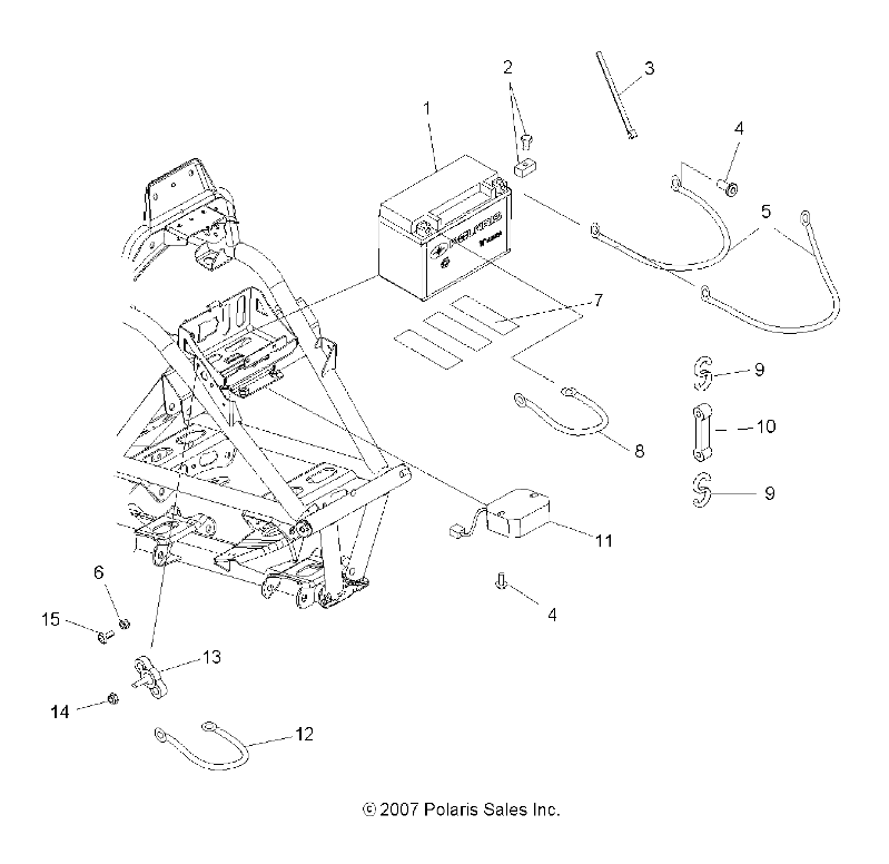 Foto diagrama Polaris que contem a peça 4011616