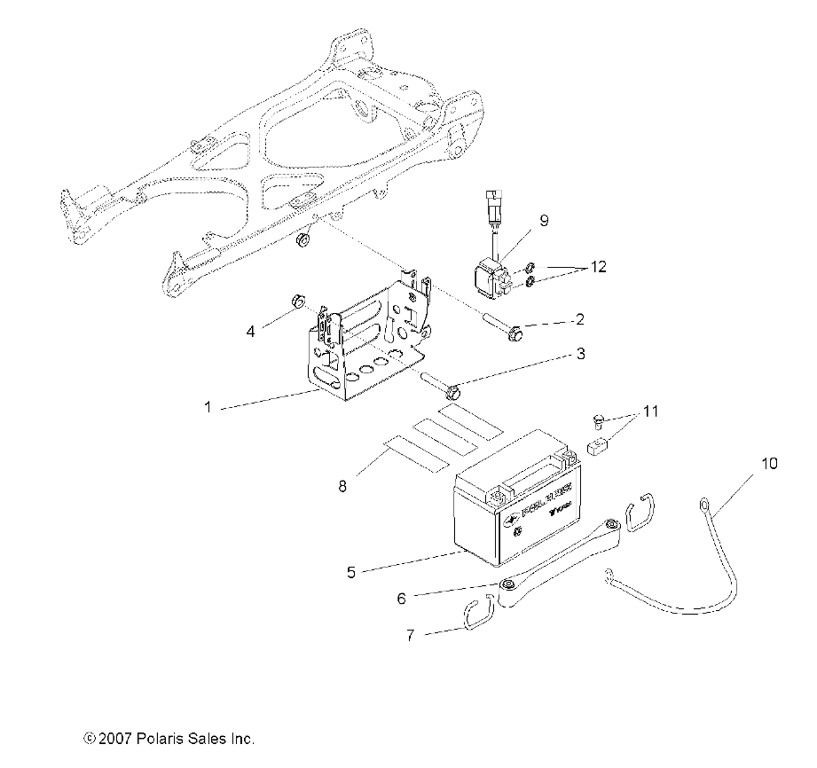 Foto diagrama Polaris que contem a peça 4012075