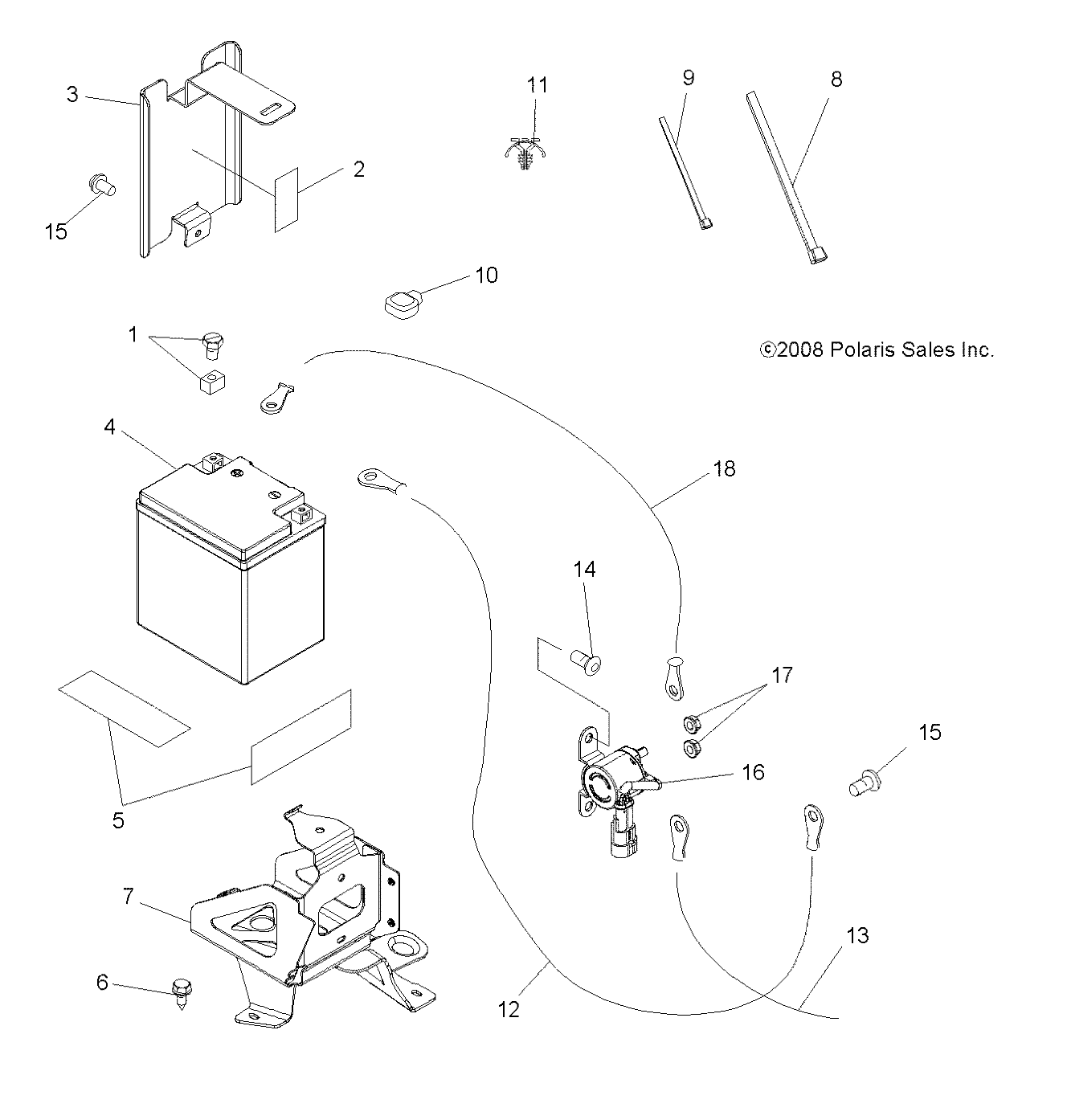Foto diagrama Polaris que contem a peça 1016332-067