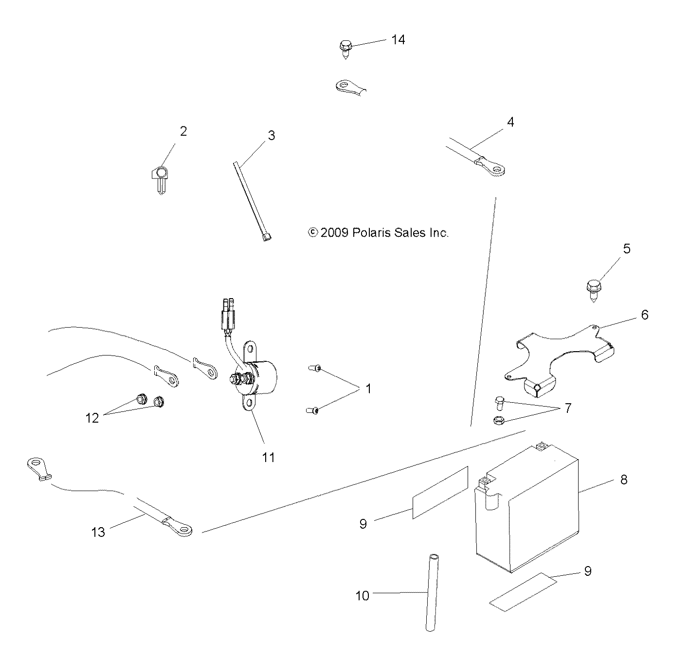 Foto diagrama Polaris que contem a peça 7512017