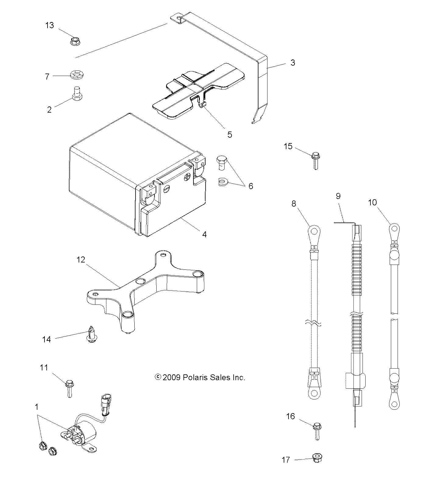 Part Number : 4012721 CABLE-BATT TO SOL/TERMINAL