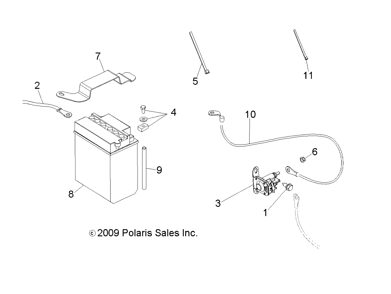 Foto diagrama Polaris que contem a peça 5253559