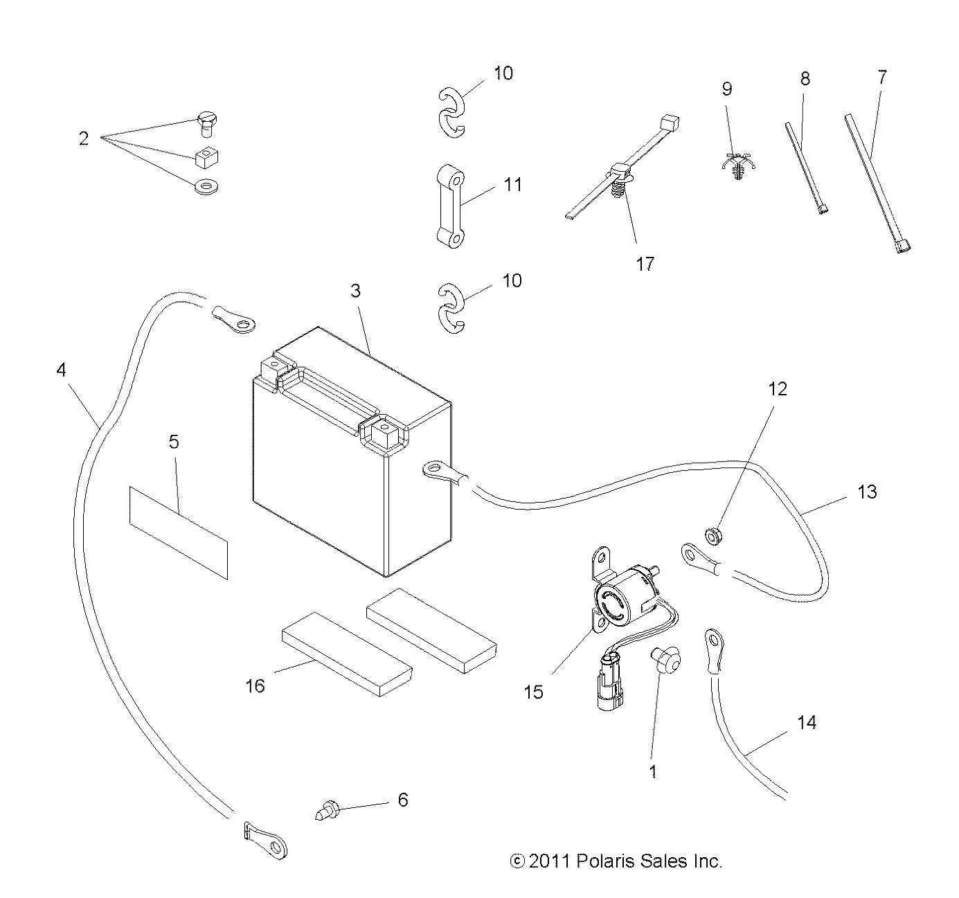 Foto diagrama Polaris que contem a peça 4010955