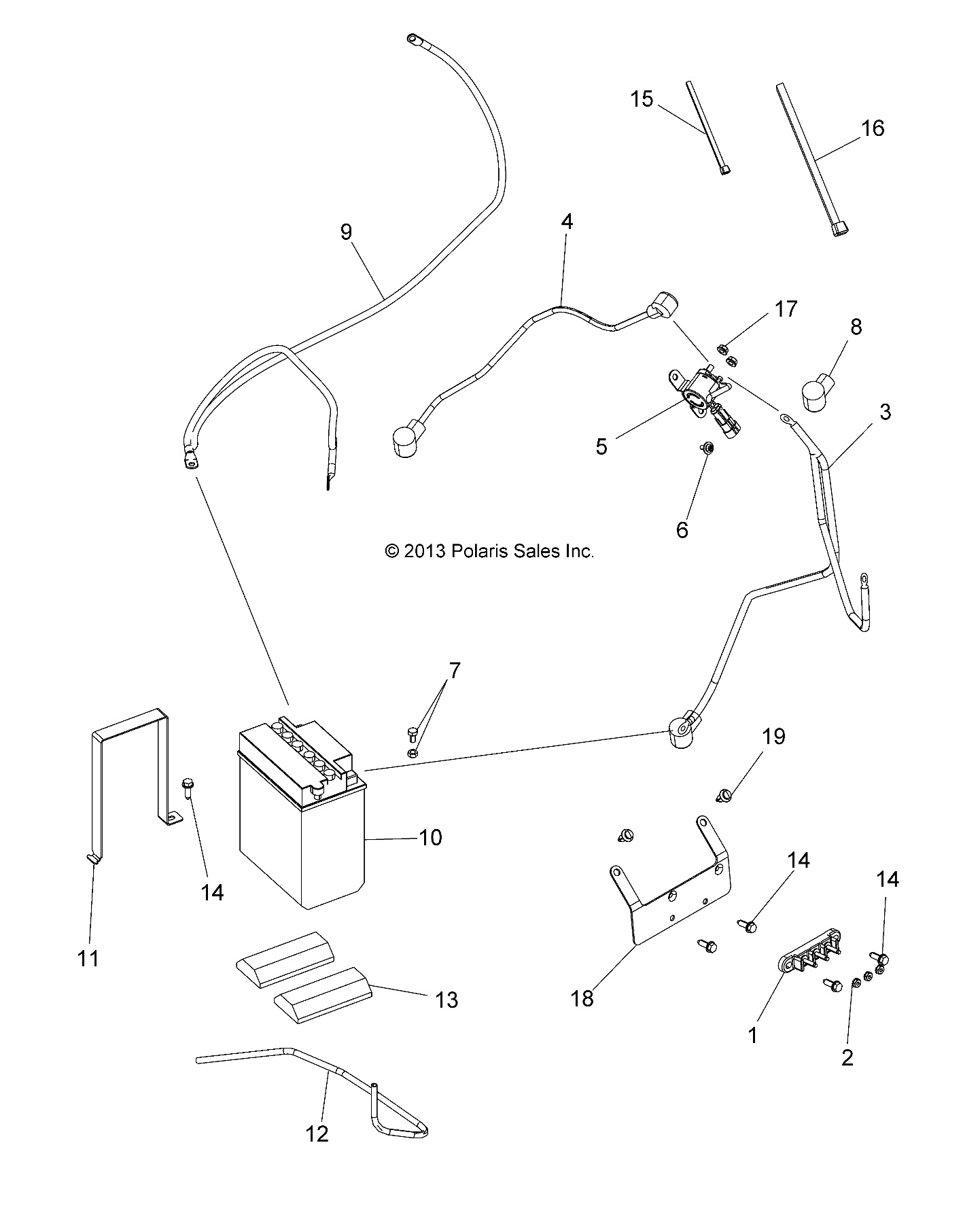 Part Number : 5257766 BATTERY STRAP BRACKET