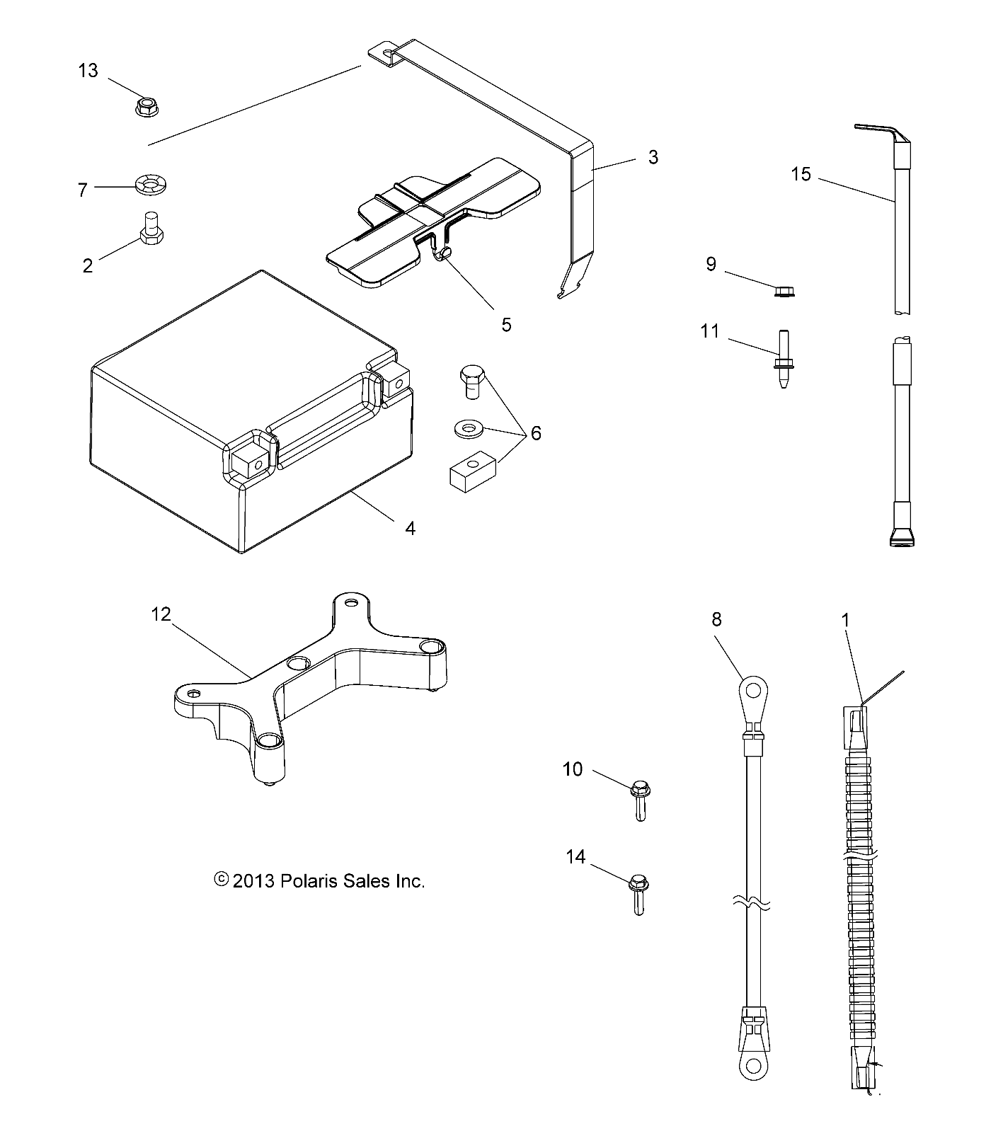 Foto diagrama Polaris que contem a peça 4011496