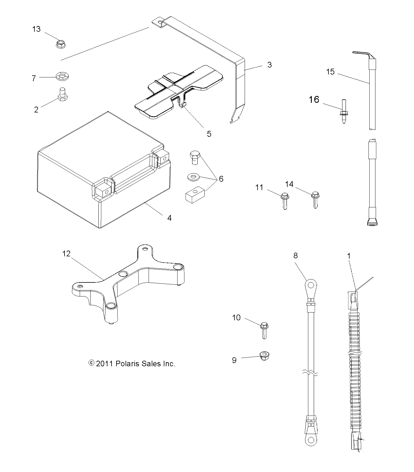 Foto diagrama Polaris que contem a peça 7516820