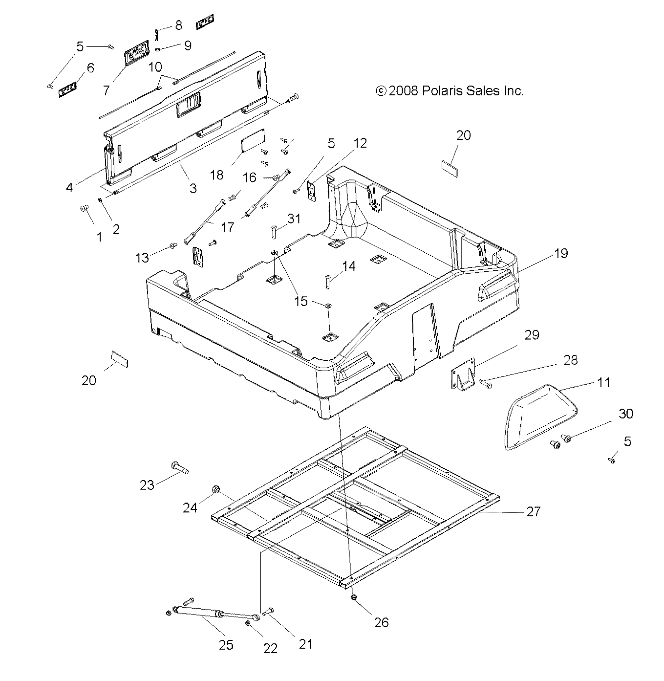 Part Number : 5437274-070 BOX-MOLDED 6X6 MOD. BLK