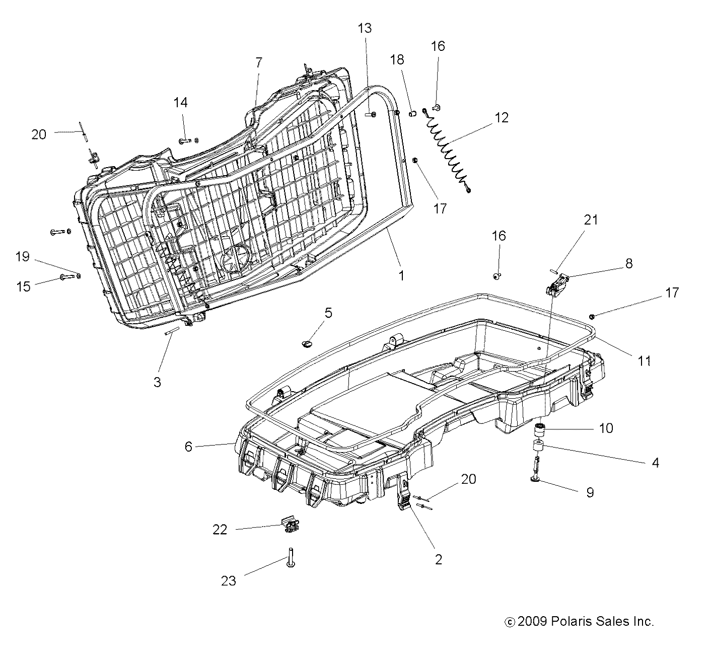 Part Number : 2877951 KIT-CARGO BOX  FRONT XP