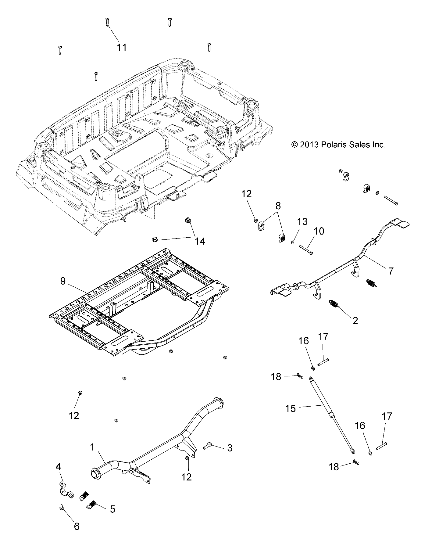 Part Number : 1020018-329 PIVOT BOX  REAR  BLACK