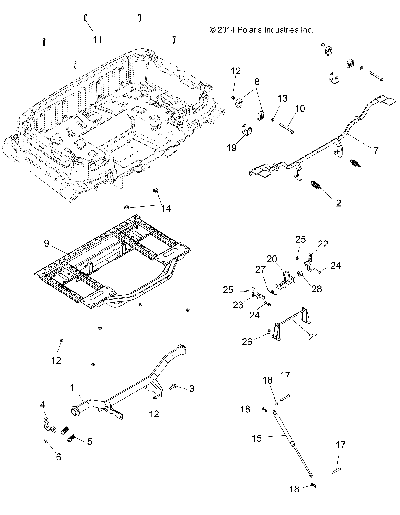 Part Number : 1020750-329 BOX FRAME WELD  BLACK