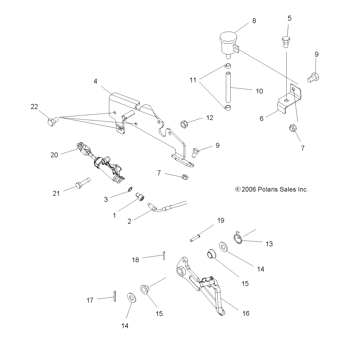 Foto diagrama Polaris que contem a peça 1911242